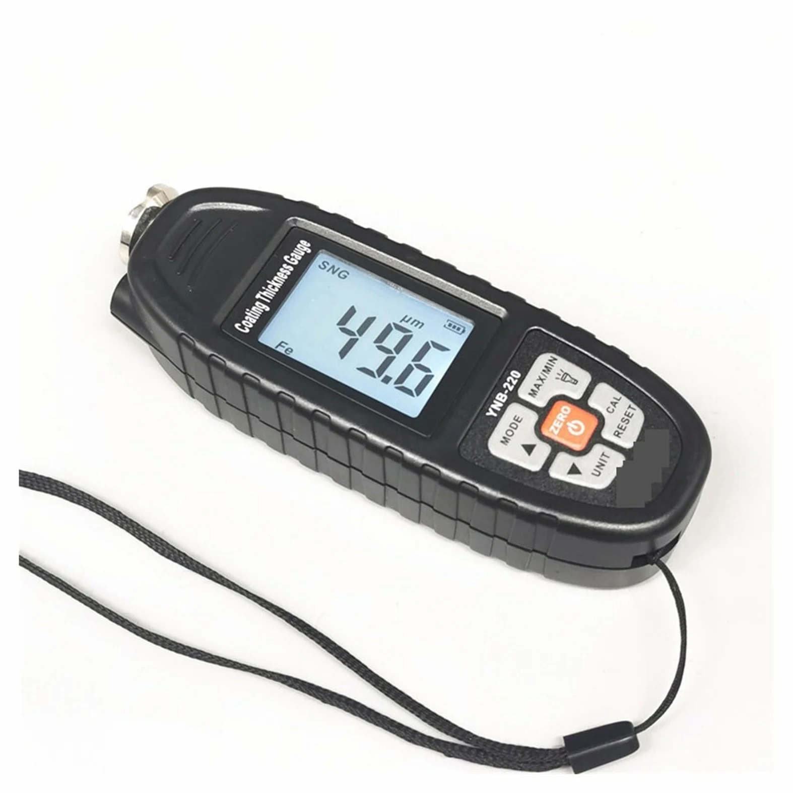 Medidor de espesor, YNB-220 nuevo medidor de espesor de pintura de coche medidor de espesor de recubrimiento de película probador de espesor con linterna LED