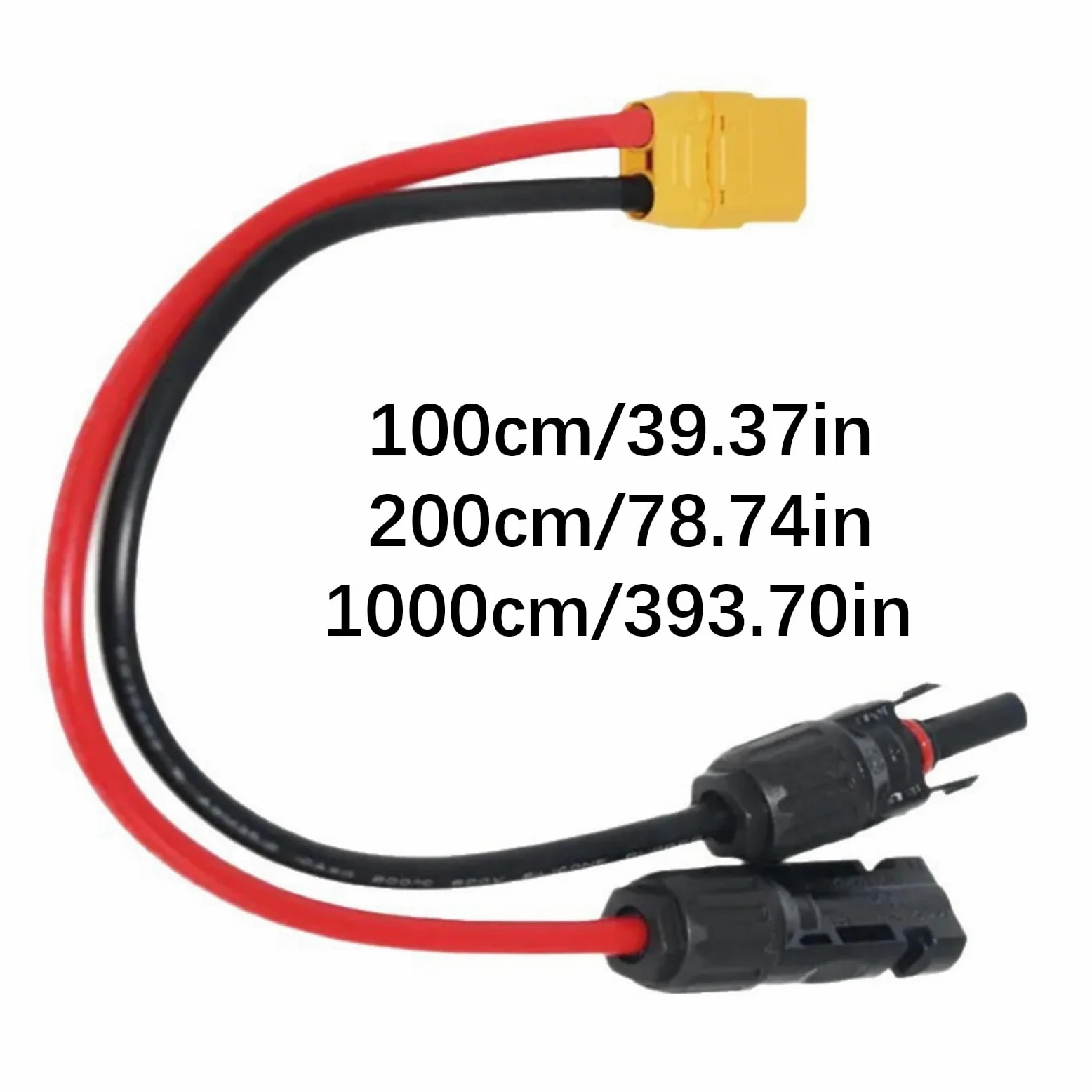 Cable de transferencia de energía solar de alta calidad, terminales dorados, flexible, resistente al frío, para conexión de batería, cable de extensión de estación de energía solar