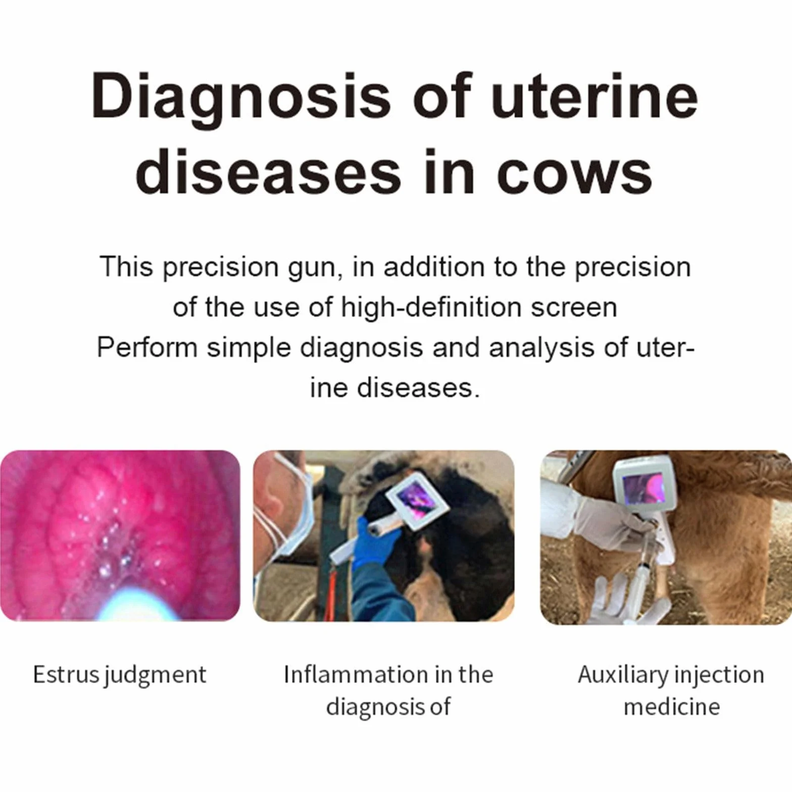 Kit Profesional De Inseminación Artificial con IA para Bovinos - Pistola De Inseminación Visual Y Herramientas Veterinarias para Una Cría óptima del Ganado