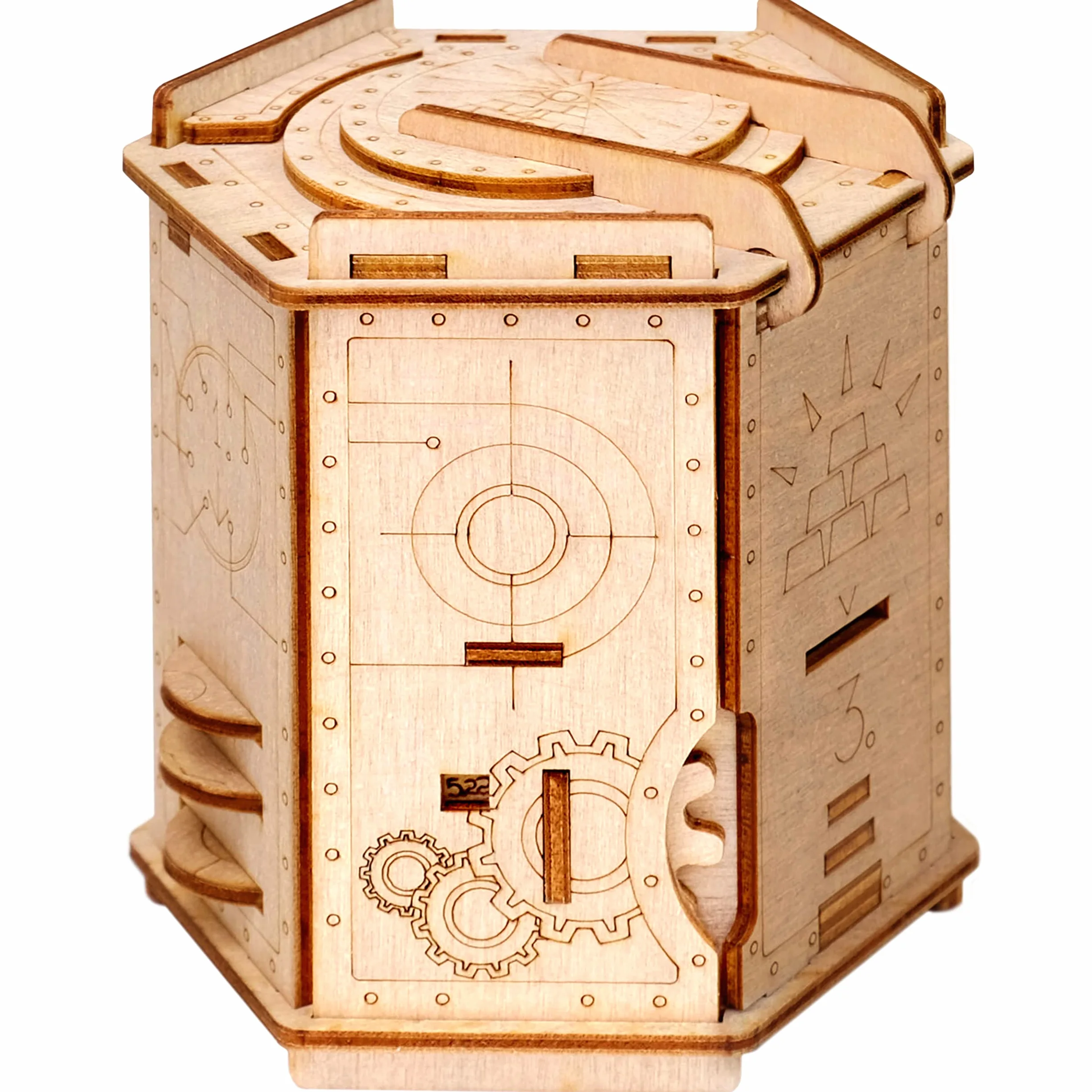 ESC WELT Fort Knox Caja Rompecabezas de Madera con Compartimentos Ocultos