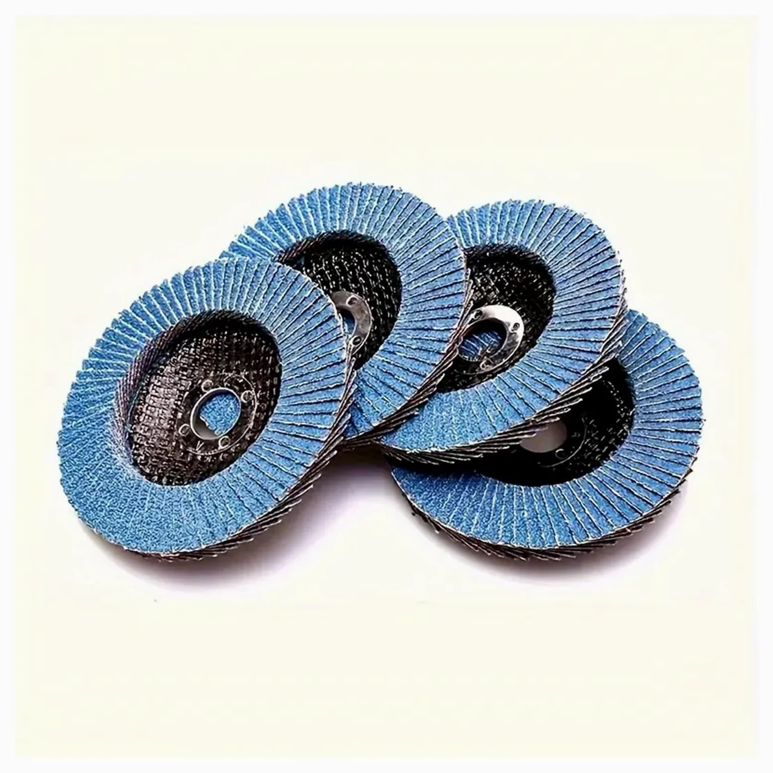 Discos de aleta de grano 40/60/80/120, disco de lijado tipo muela de Zirconia de 4,5 pulgadas for acero inoxidable, chapa de Metal, 1 ud.(120 Grits,Z516B)