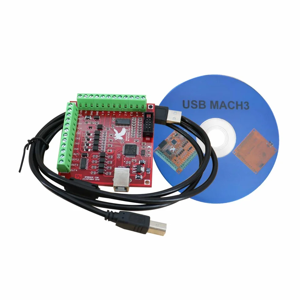 Kit de enrutador CNC de eje único de 8 mm, 3 ejes, controlador de motor paso a paso DM542 y motor Nema23 de 30 oz+placa de interfaz DB25+fuente de alimentación