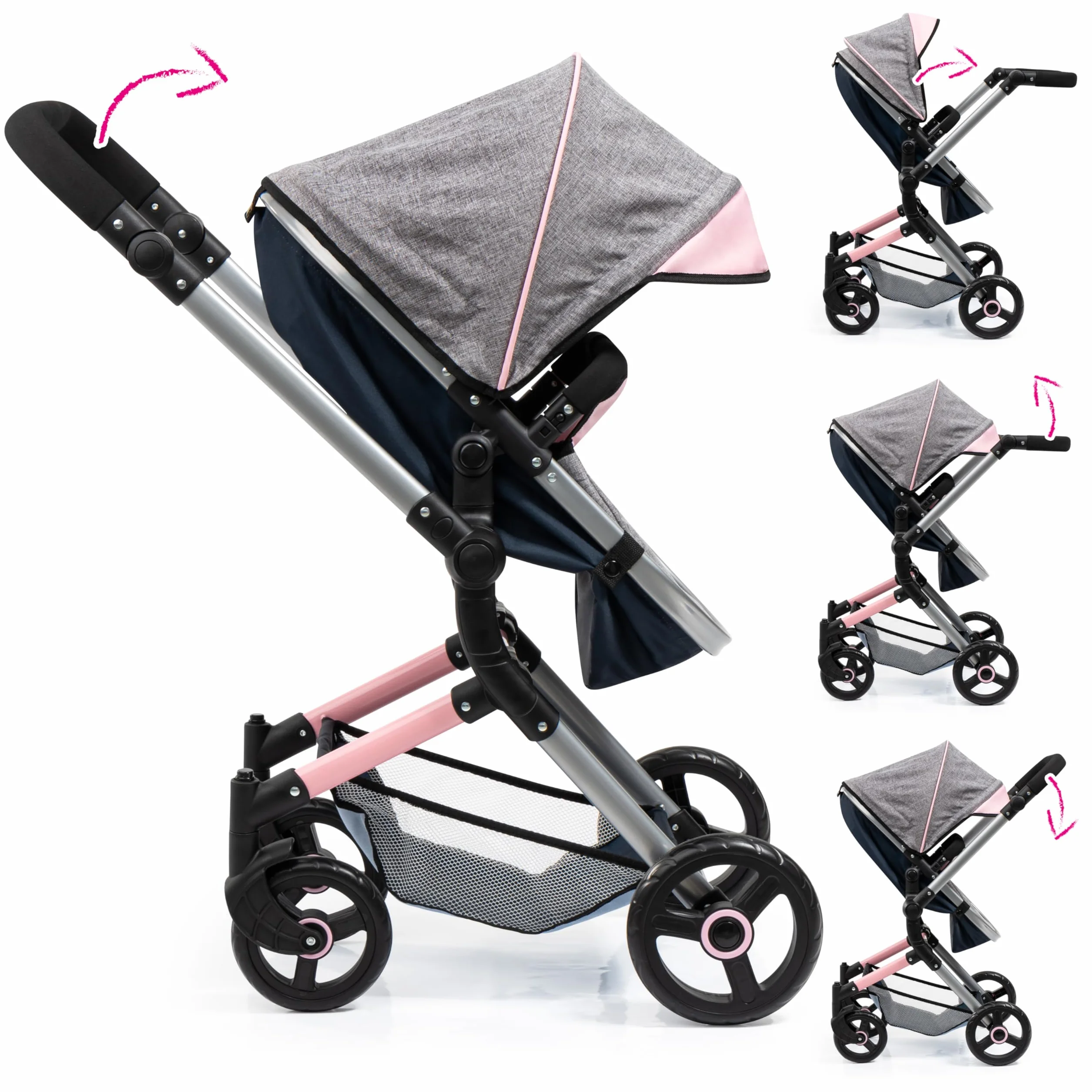 Bayer Design 18427AA Neo Vario Cochecito de Muñecas Carrito Bolsa