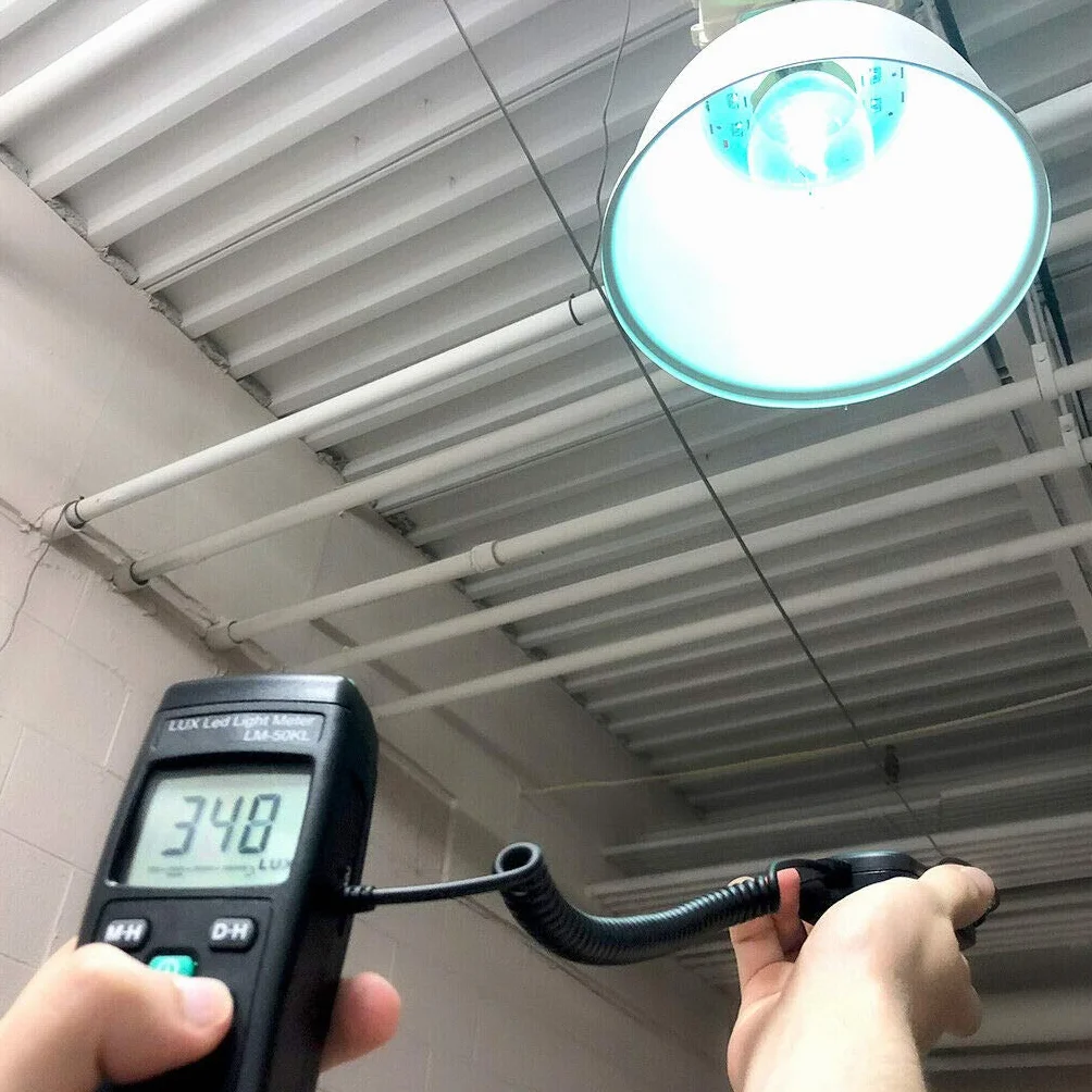 Medidor de luz LM-50KL mide Lux/Fc - LED/Fluorescente, Industrial, Hogar y Fotografía - Certificado de calibración incluido