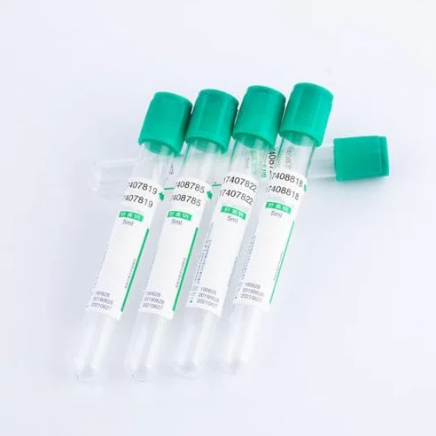 Tubos de recogida de sangre, anticoagulante de heparina, diseño de tapón de rosca para almacenamiento a prueba de fugas, muestreo seguro
