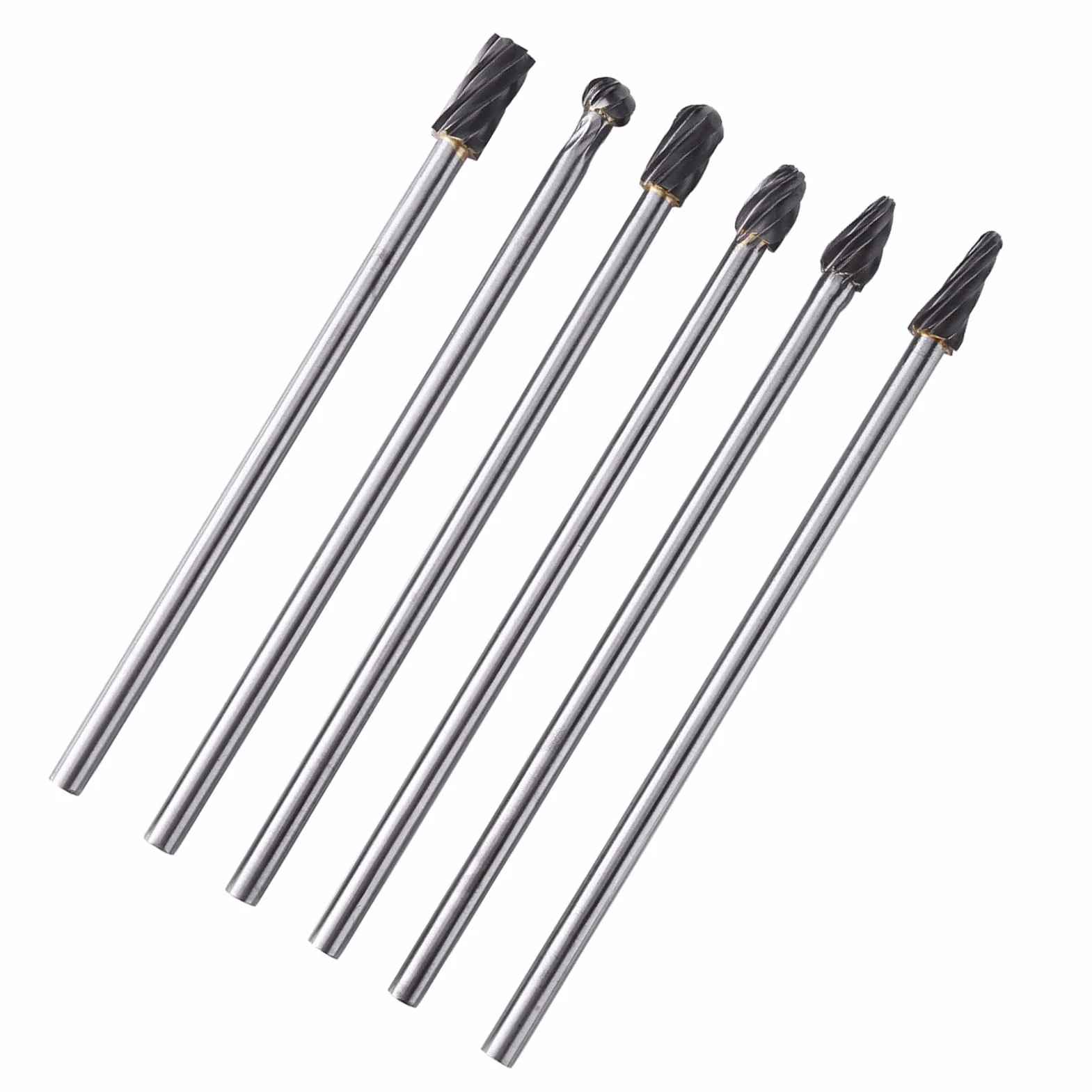 Juego de Limas Rotativas de 6 Piezas, Fresas de Carburo de Tungsteno para Cortar y Dar Forma a Metales, Vástago de 6 Mm para Herramientas Eléctricas, Perfecto para Bricolaje y Profesionales