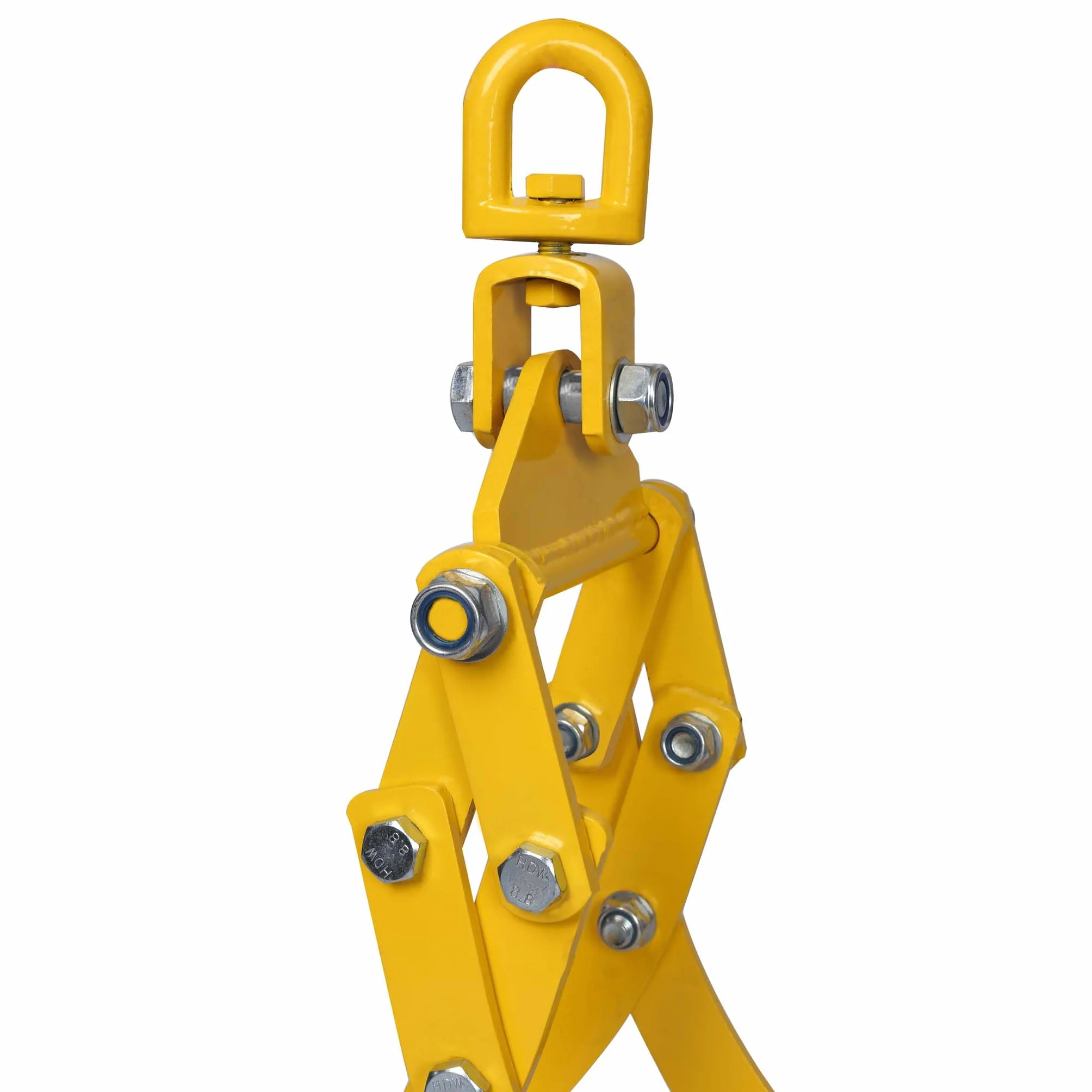 Wiltec Pinza forestal para elevar troncos de hasta 720 mm fuerza de tracción 1500 kg 4 ganchos de sujeción