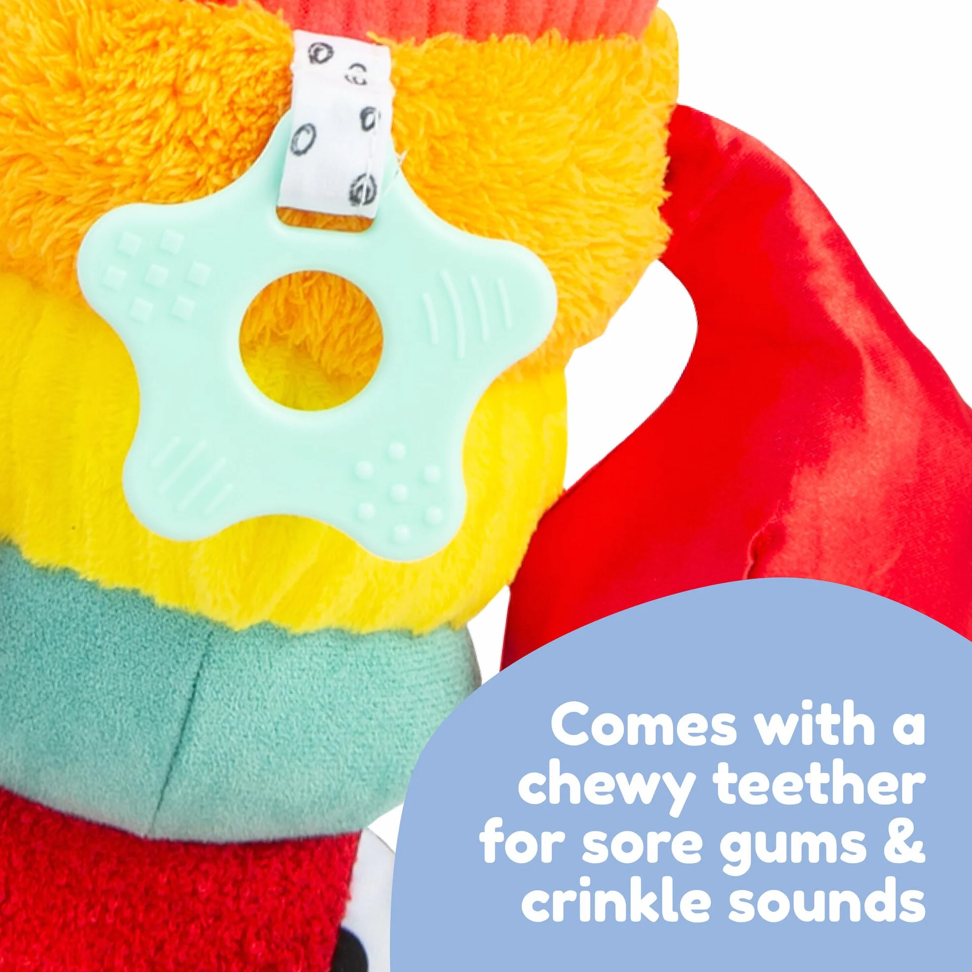 LAMAZE Liam Der Hummer Clip & Go, Juguete Sensorial de Clip, Langosta Texturizada con Mordedor y Campana