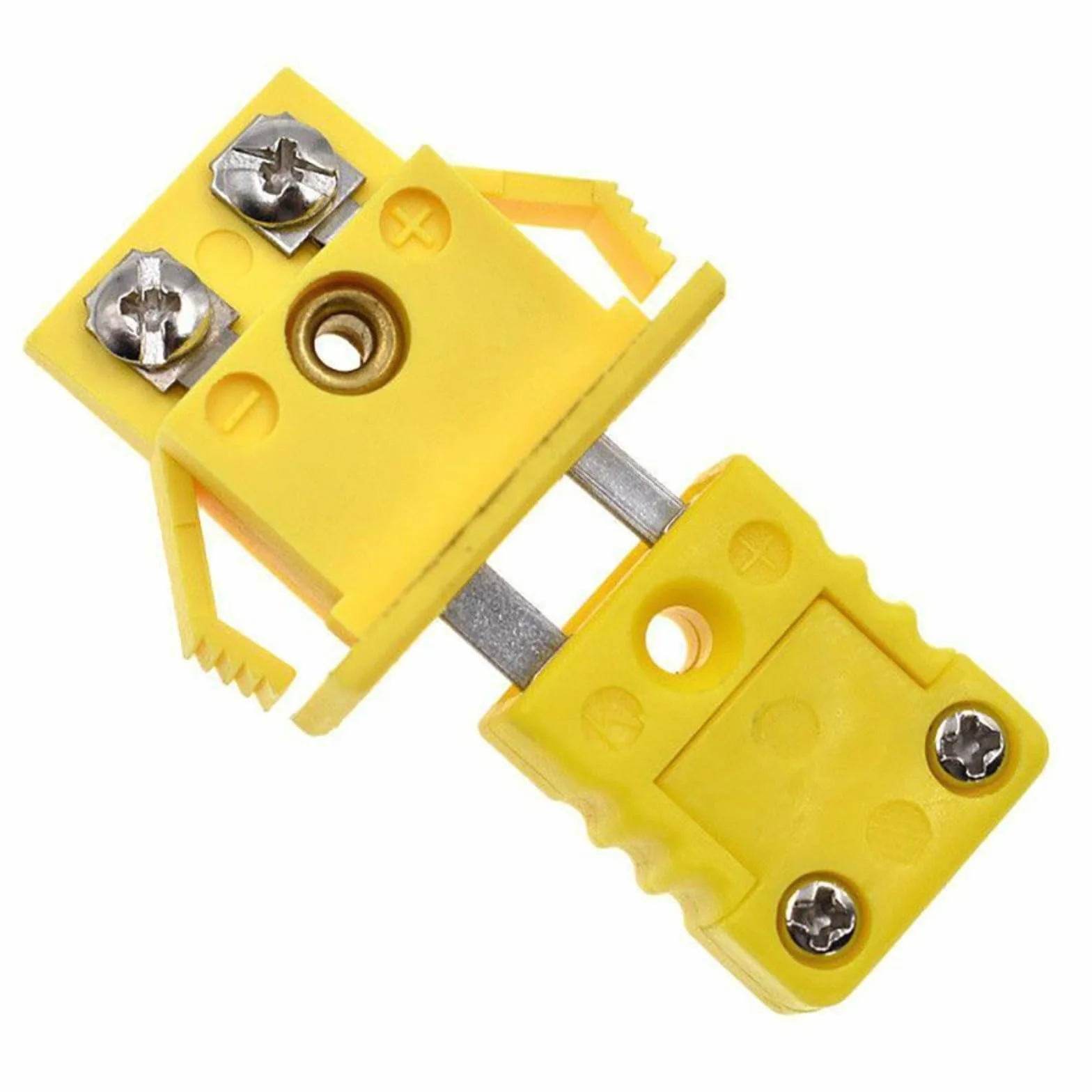 Juego de 4 conectores termopares tipo K miniatura hembra para montaje en panel de aluminio