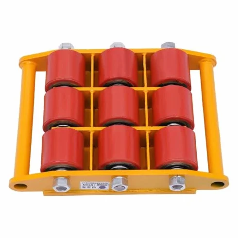 Suspensión de transporte industrial, ruedas de carga pesada, ruedas blindadas, ruedas de transporte, maquinaria, chasis de carga pesada, rodillo de transporte, 15T, 9 ruedas, 33000 kg