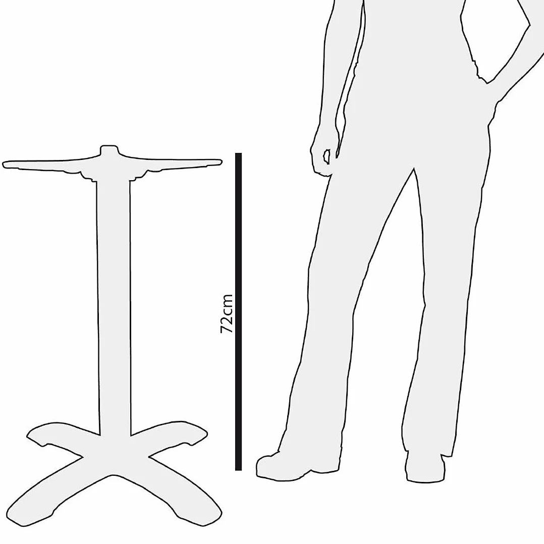 Bolero ce154 hierro fundido mesa pierna Base, negro