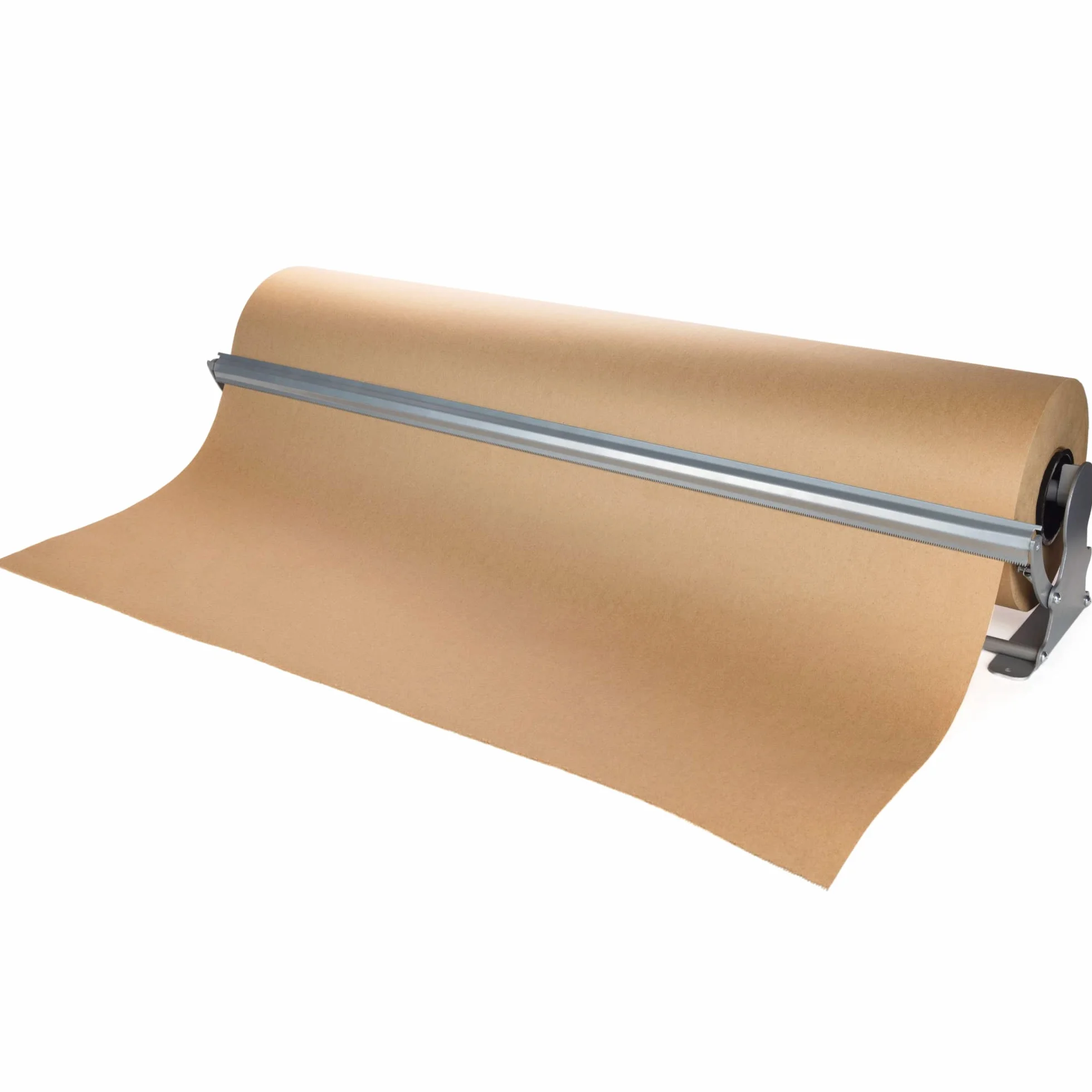 IDL Packaging Dispensador y Cortador de Rollos de Papel Kraft de 36 Pulgadas para Rollos de hasta 36 Pulgadas de Ancho y 9 Pulgadas de diámetro, Soporte de Papel de Acero Reforzado de Mesa con un