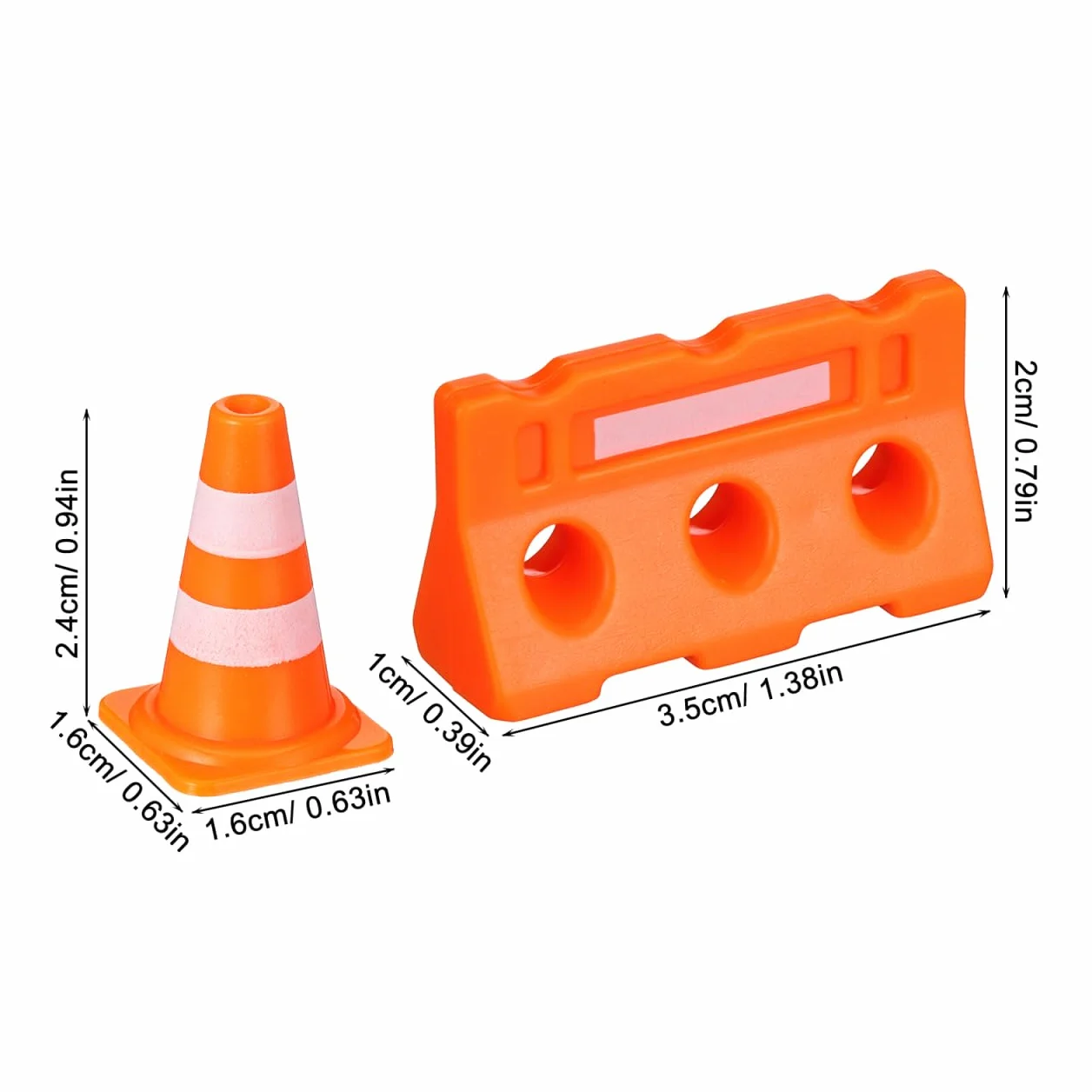 Cabilock Mini Barricadas Juguetes Tráfico Educativos para Niños Señales de Tráfico Miniatura