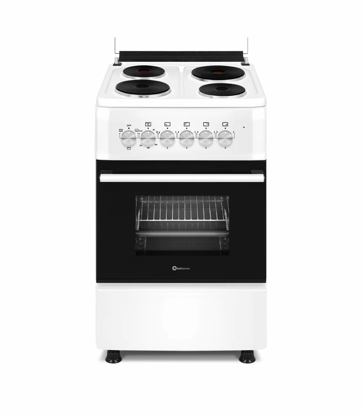 SOLTHERMIC F5S04E3W Kuchenka elektryczna 50 cm 4 palniki piekarnik 60 L