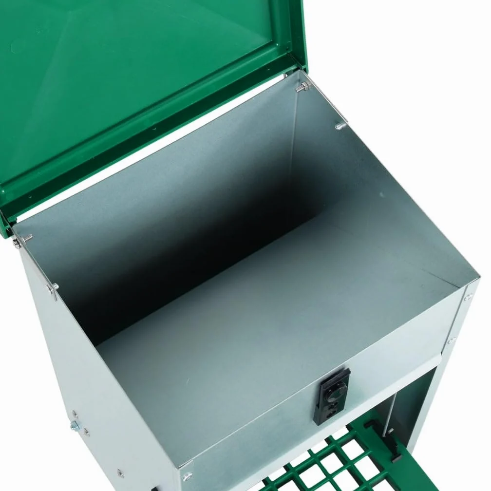 vidaXL Comedero Automático para Aves de Corral con Pedal 8 kg Dispensador