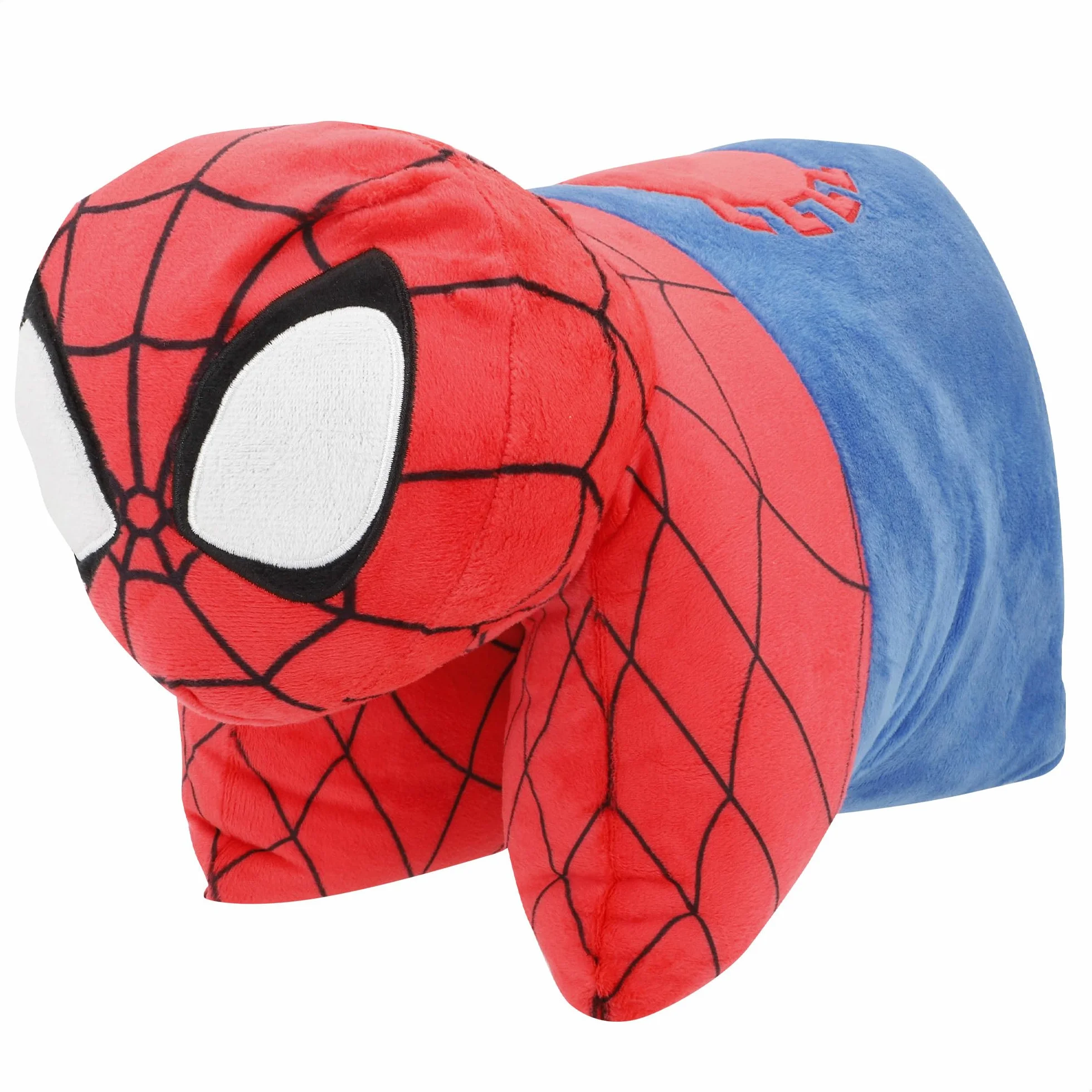 COLORBABY Spider-Man Cojín Infantil 45x28 cm Peluche Almohada 2 en 1 Azul Rojo Poliéster