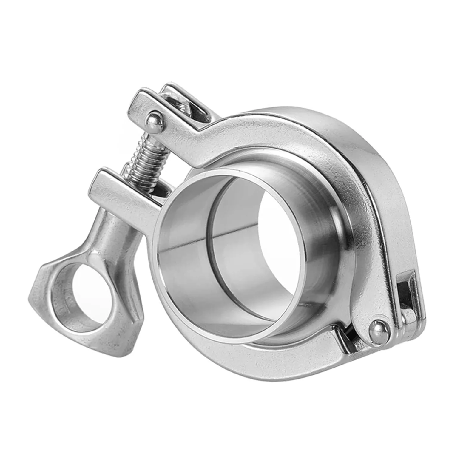1pc Pipe Weld Ferrule + Tri Clamp + Silicone Gasket Stainless Steel 3/4'' 1'' 1.5'' 2'' 3'' 4'' 6'' 8' (89mm x Ferrule 106)