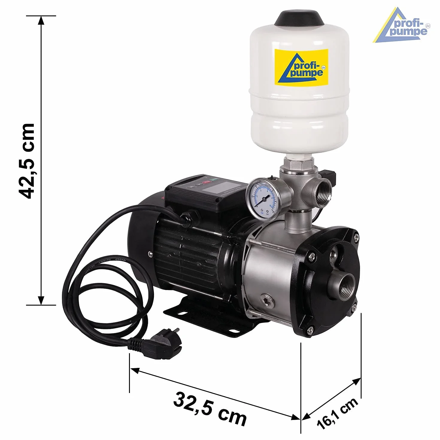 INVERTER HOUSWATERWORK INVERT-Tech 4.1, sistema automático de agua doméstica bomba de vórtice de imán permanente bomba de agua doméstica con tanque de presión y sensor de presión