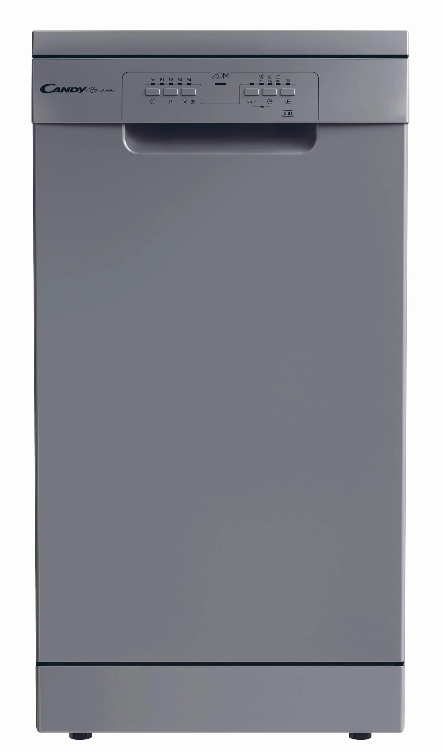 Candy Brava CDPH 2L1049S Lavavajillas 45 cm 10 Servicios 5 Programas Inicio Diferido 49dB Inox