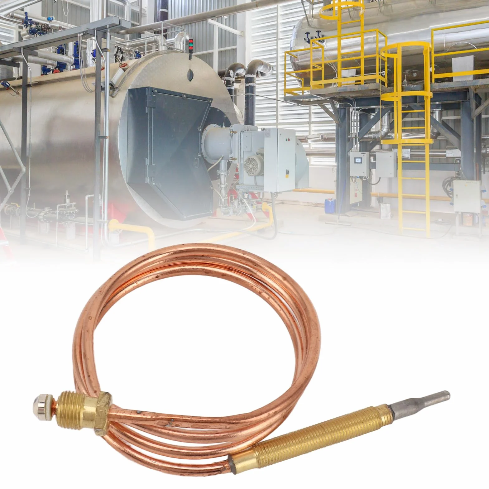 Termopar de Repuesto Universal, Cobre Resistente a Altas Temperaturas para Estufas de Chimenea, Hornos de Gas, Calderas