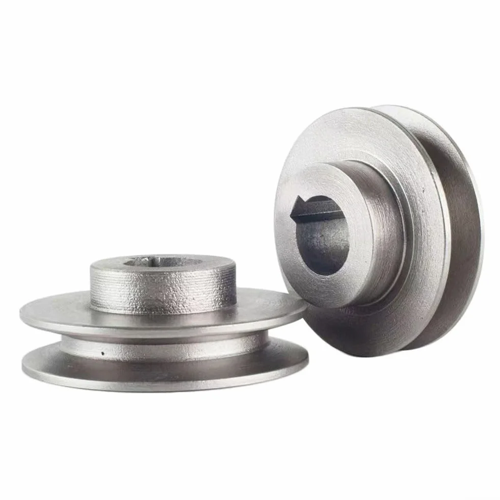 Polea de una sola ranura de hierro fundido V-Belt Rueda de transmisión para compresor de aire