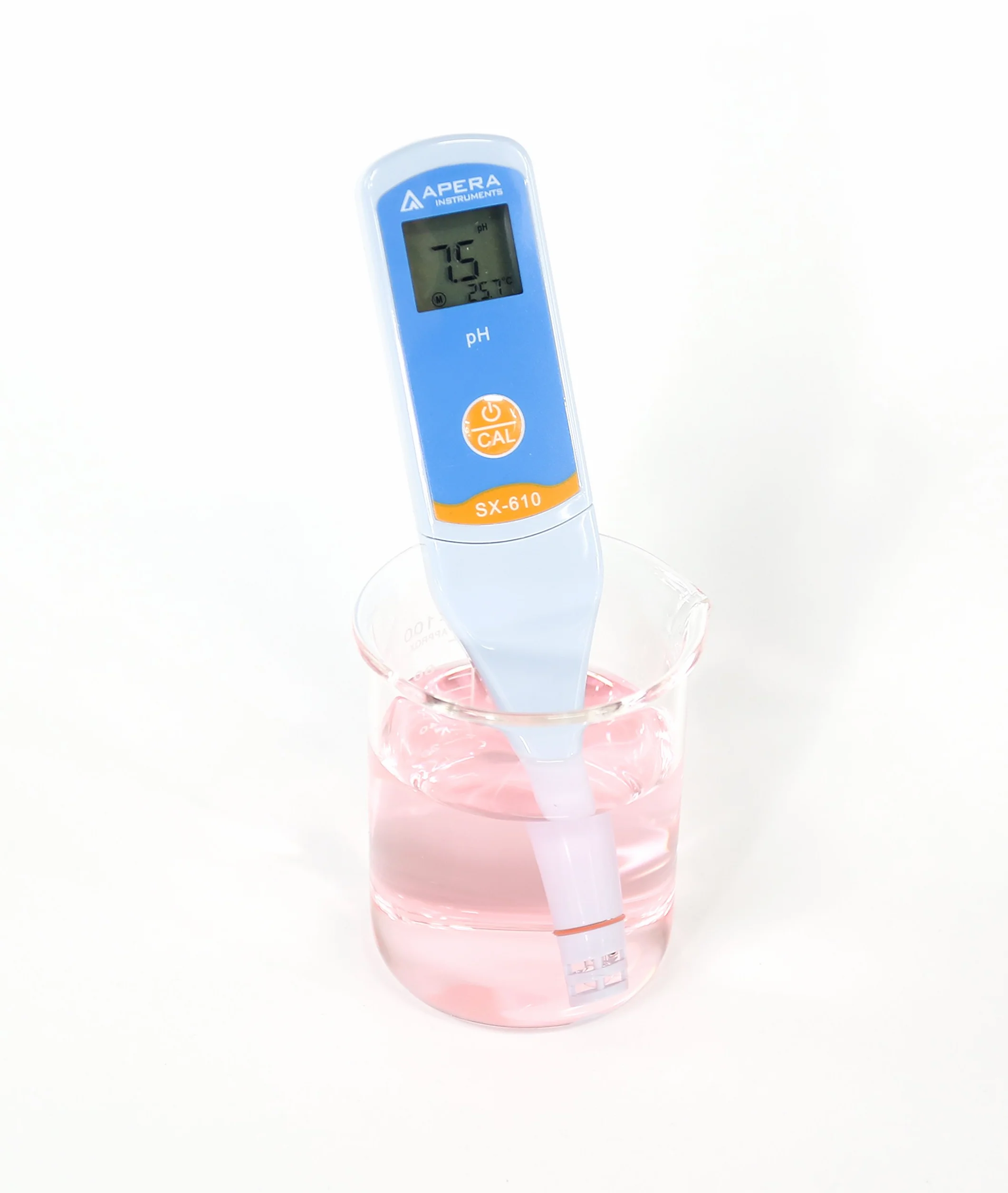 Apera Instruments SX610 medidor de pH, probador de pluma, impermeable, precisión ±0.1 pH, rango 0-14 pH