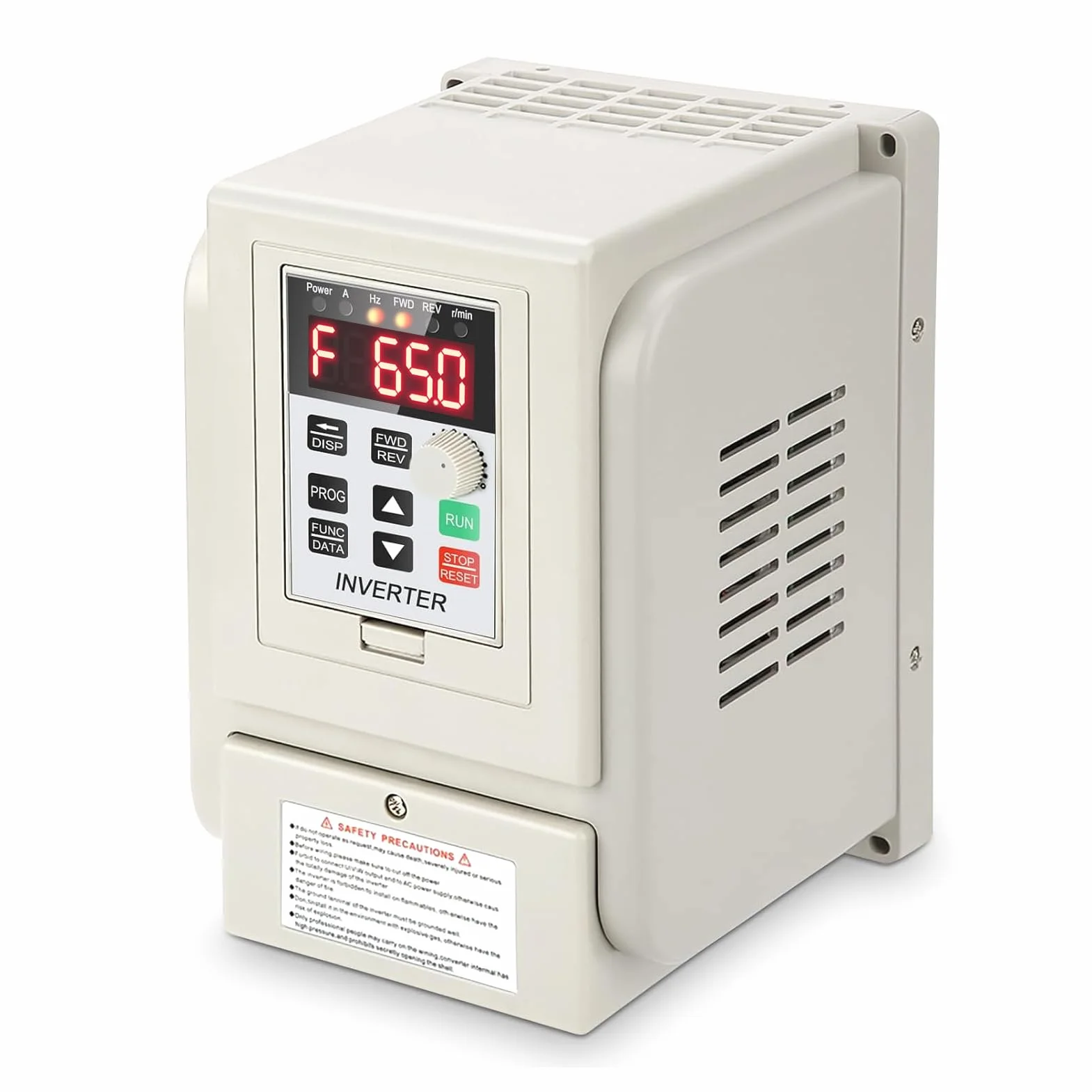 Jadeshay Variador de Frecuencia Monofasico 2.2KW Controlador de Velocidad 220V Entrada Monofásico 220V Salida Trifásico para Bomba de Agua y Motor con Protección contra Sobrecalentamiento y Sobrecarga