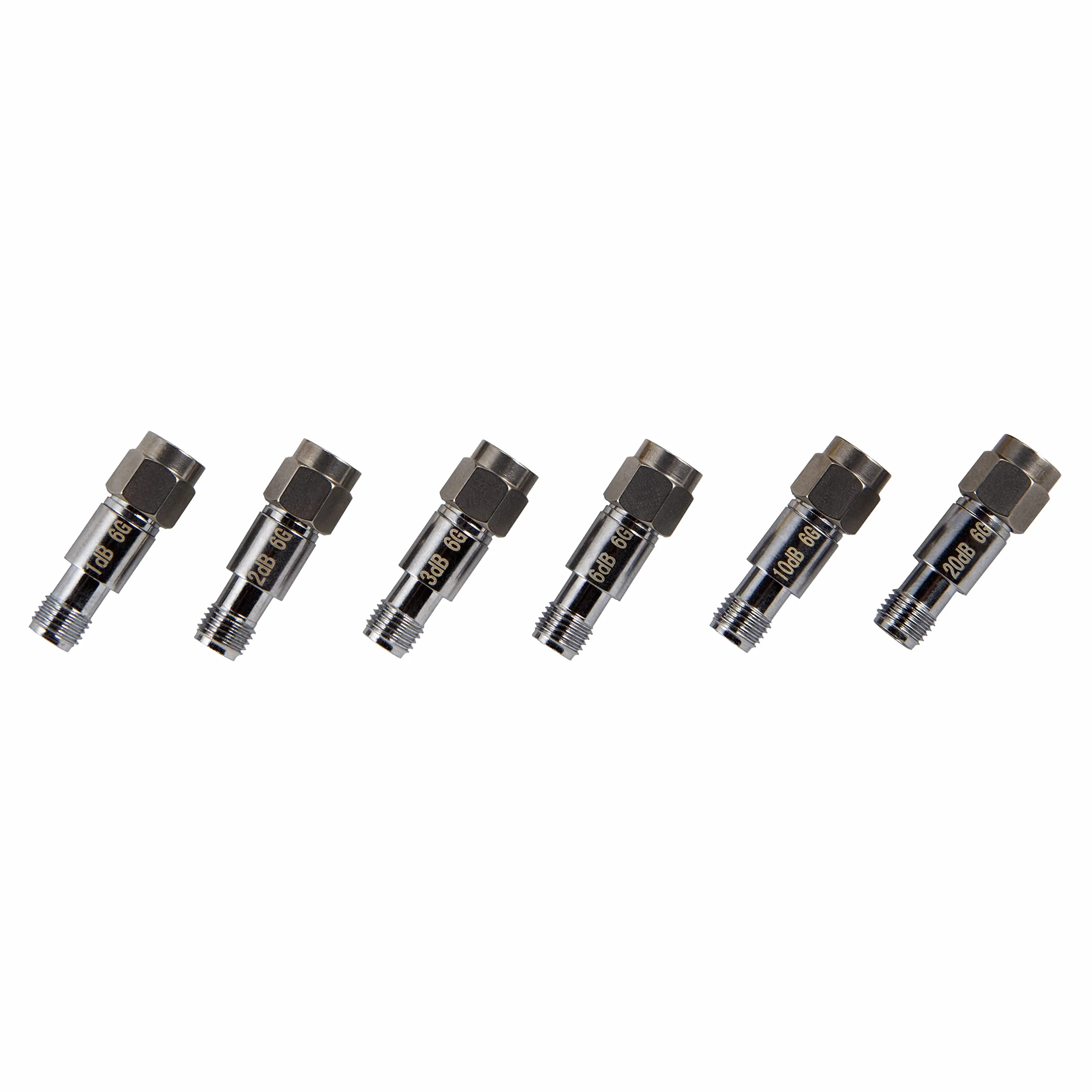 NooElec Kit Atenuadores SMA 50W 2 Ohmios 1-42dB 6 Piezas