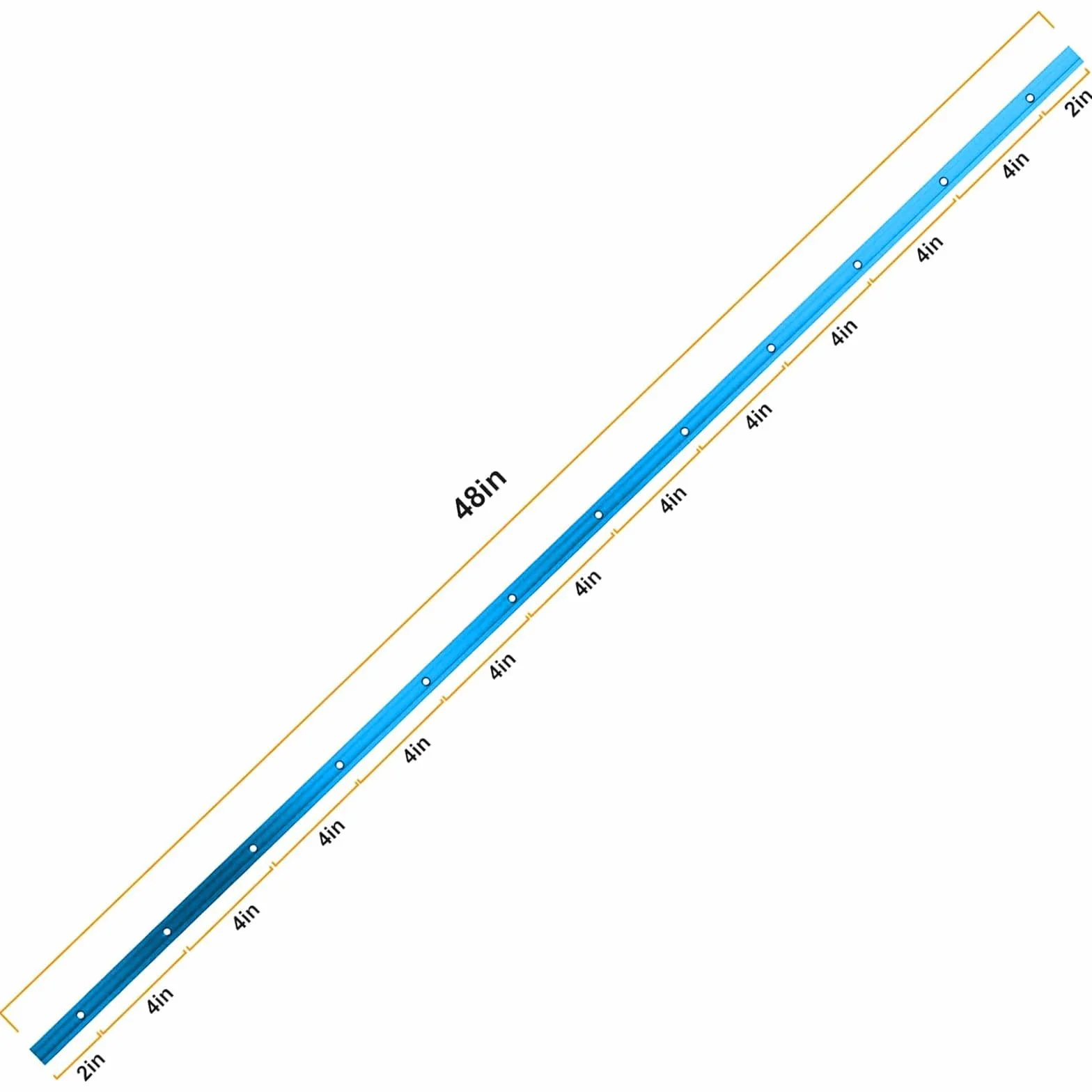 Riel deslizante en T M4 1220 mm aluminio perfil carril montaje con empujador mango plástico 48 tornillos