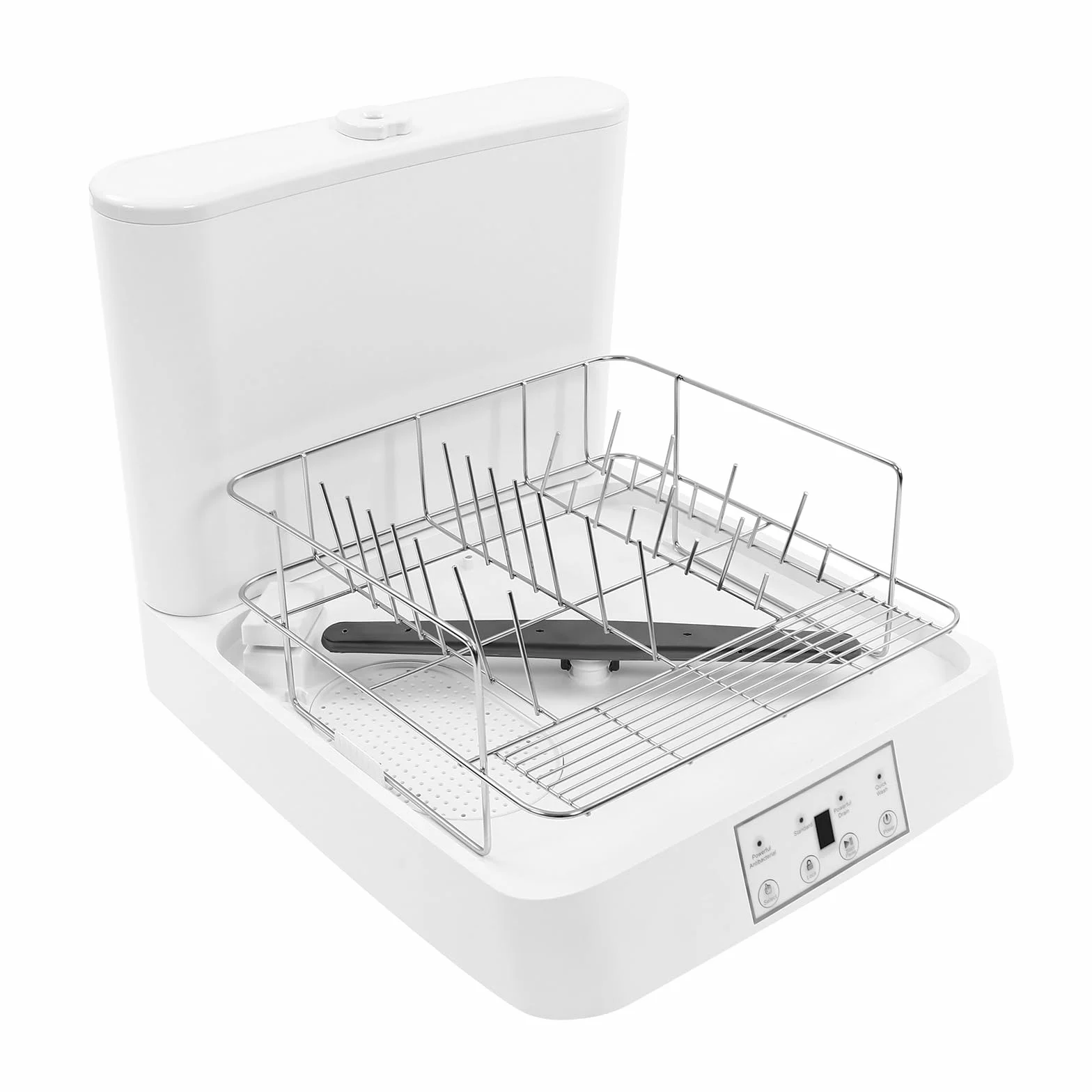 800W Lavavajillas Pequeño con Boquilla Giratoria de 360 y Tanque Control Táctil Lavavajillas Portatil Sobre Mesa Mini Lavavajillas para Casas Pequeñas, Dormitorios, Barcos, Caravanas