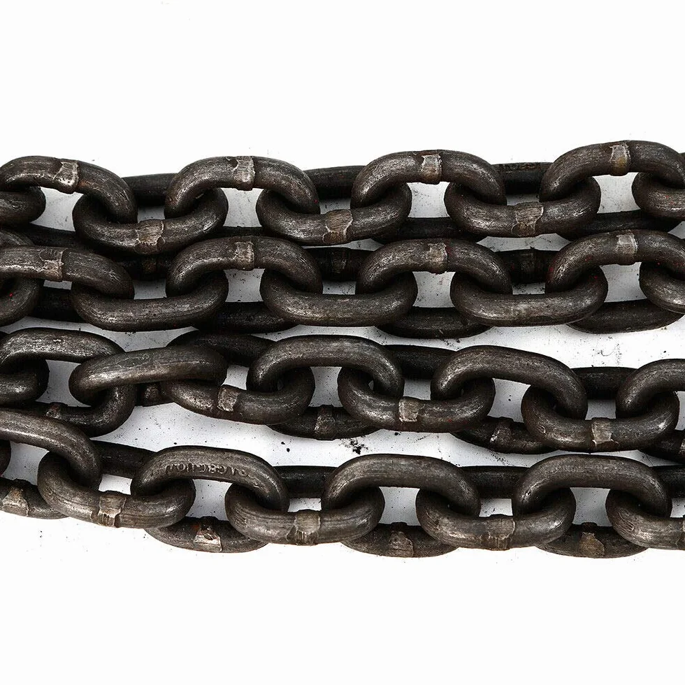 Cadena colgante de 1,5 m, 4 hebras, 5 T, gancho de cabeza de horquilla, colgador de grúa