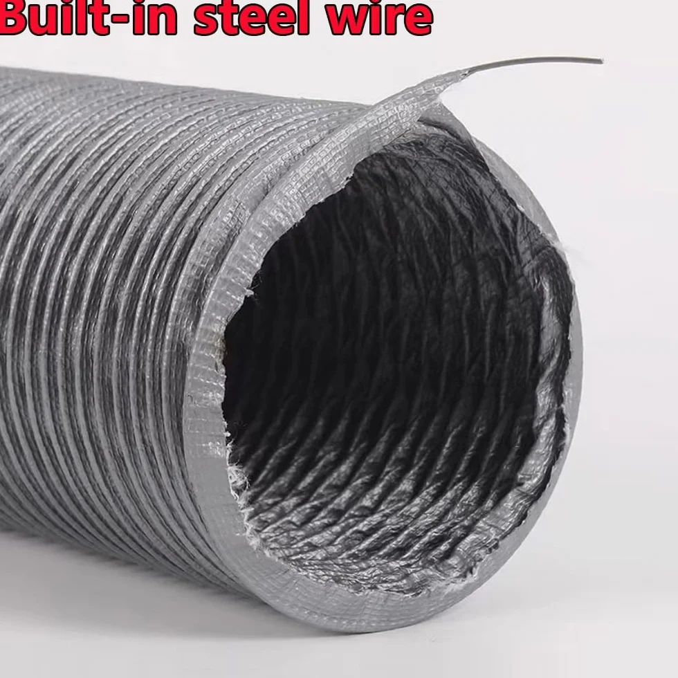Tubo Flexible De Secadora Extractora 5m 10m Pvc Nylon Manguera De Extracción De Aire, Conductos Ventilación Cocina Deshumidificador Climatización(10m (32ft),160mm(6.3inch))