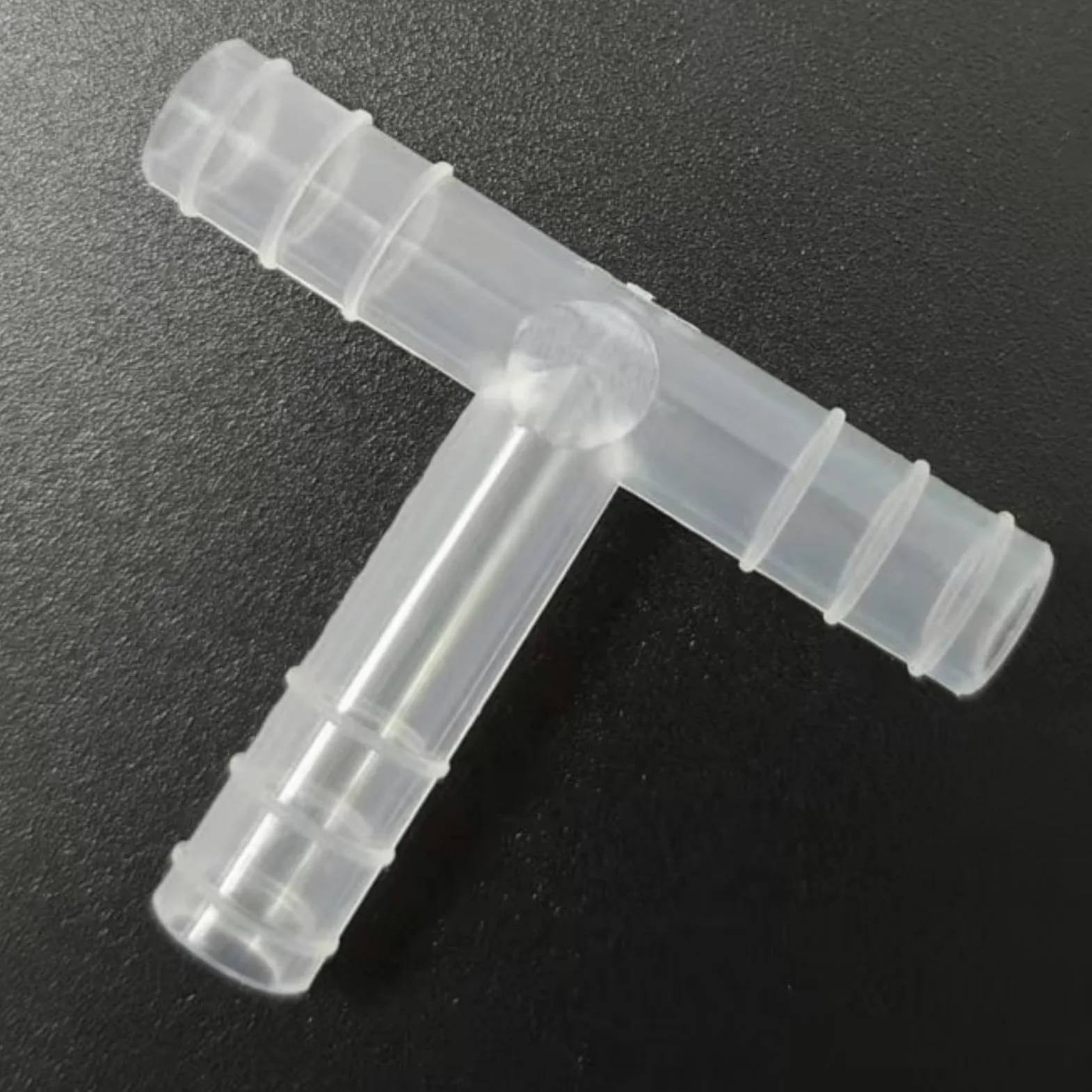 Accesorio en T con púas for manguera en forma de T de 3 vías, paquete de 25, adaptador reutilizable de PP duradero for laboratorio,(6.8mm 1/4inch 6T)