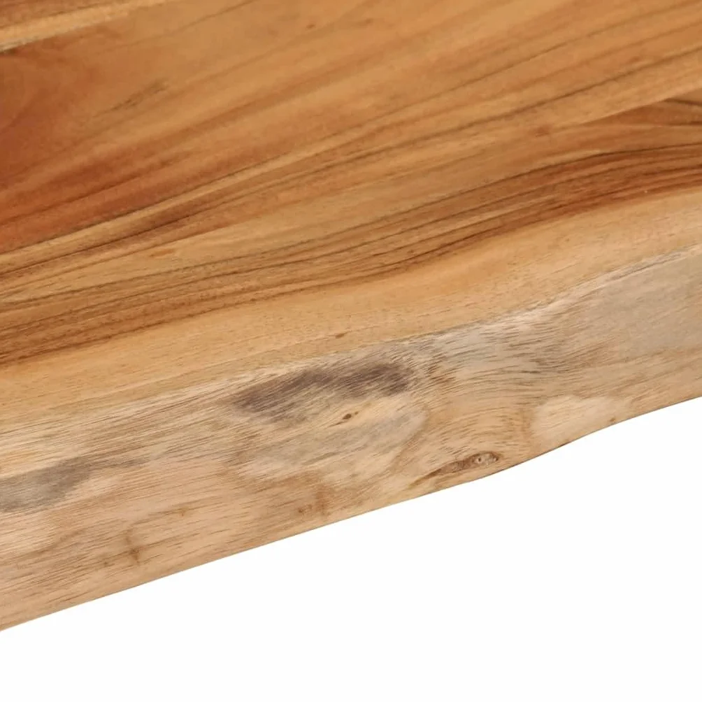 vidaXL Tablero Rectangular, Superficie de Mesa Auxiliar, Tablero de Repuesto, Superficie de Comedor, Madera de Acacia Borde Vivo 100x40x3,8 cm
