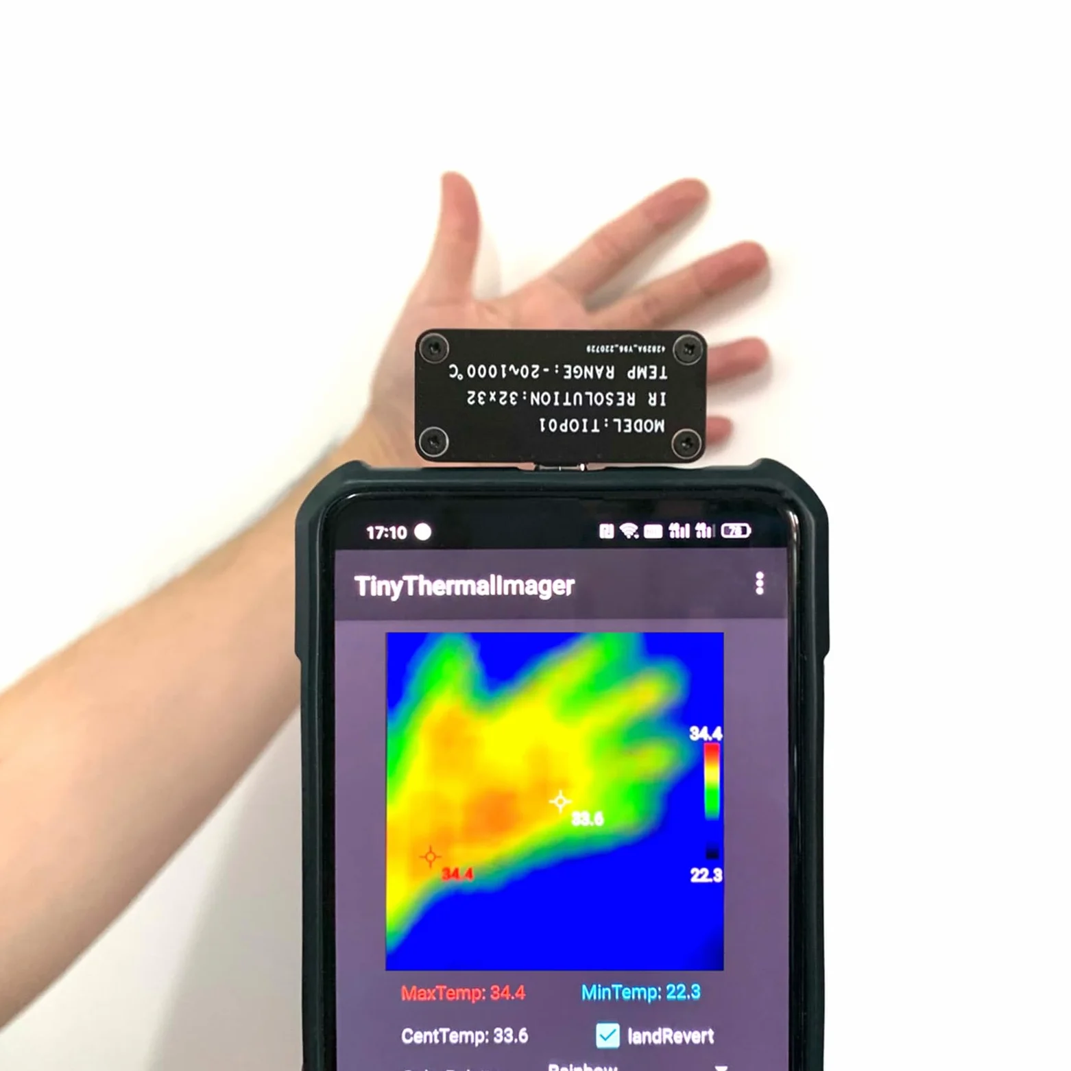 Sensor de temperatura para cámara de imágenes térmicas, herramienta de medición para uso en viajes, calibre tipo C