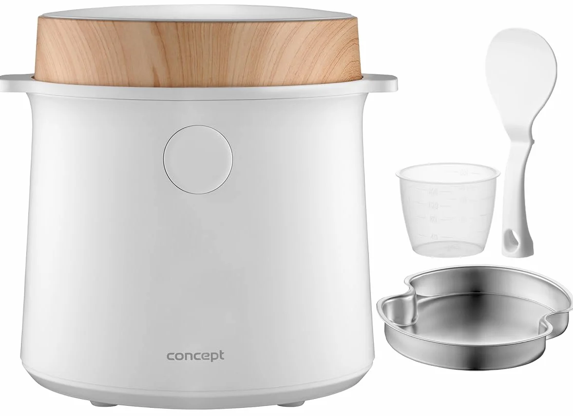 Concept RE3030 - Olla arrocera digital (1,5 L), color blanco