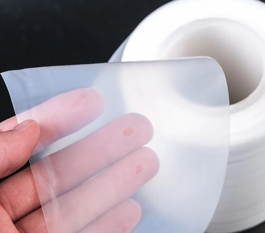 Lámina de película de PTFE blanca 1 m cinta aislante no adhesiva aislamiento alta temperatura 0.05x50mm