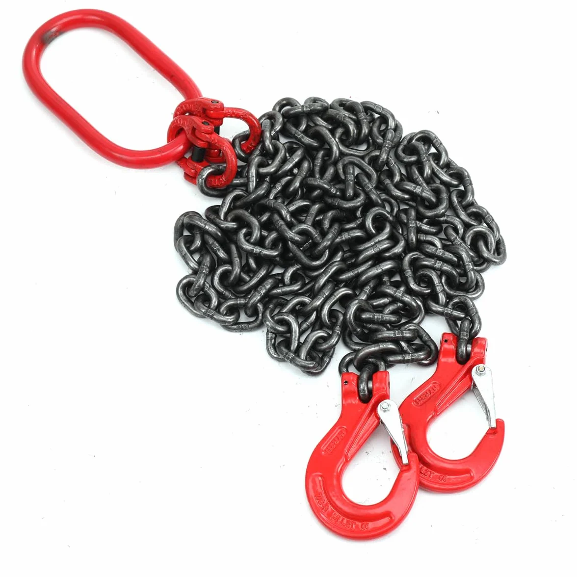 Cadenas de Elevación G80, Cadena de 2 Hebras, Eslinga de Carga 1,5M, Acero Aleado
