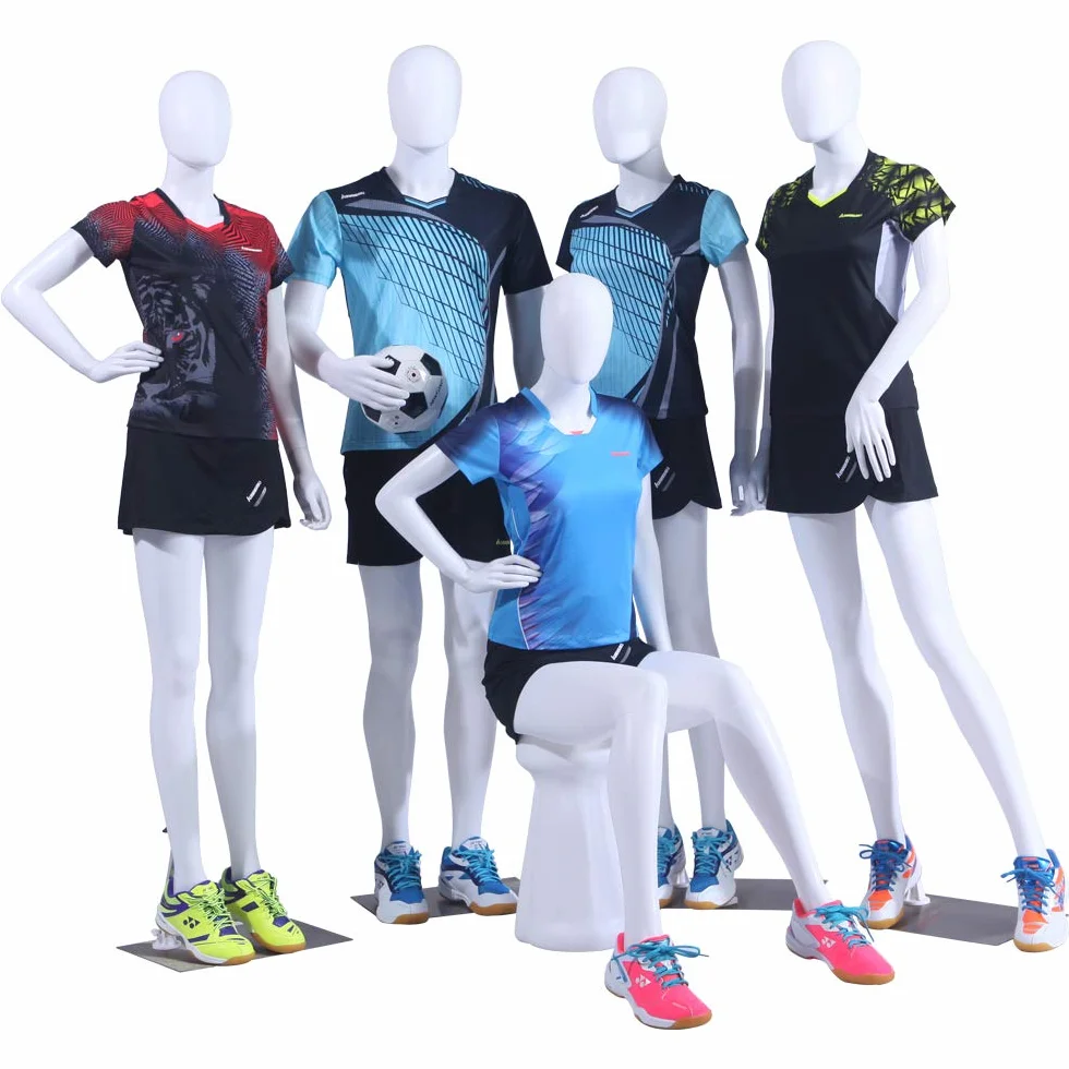 NMC-1W Maniquí masculino FC blanco mate sin cara brazos y cabeza giratoria 360 grados maniquí femenino maniquí cabeza de huevo (NMC-1W hombre)