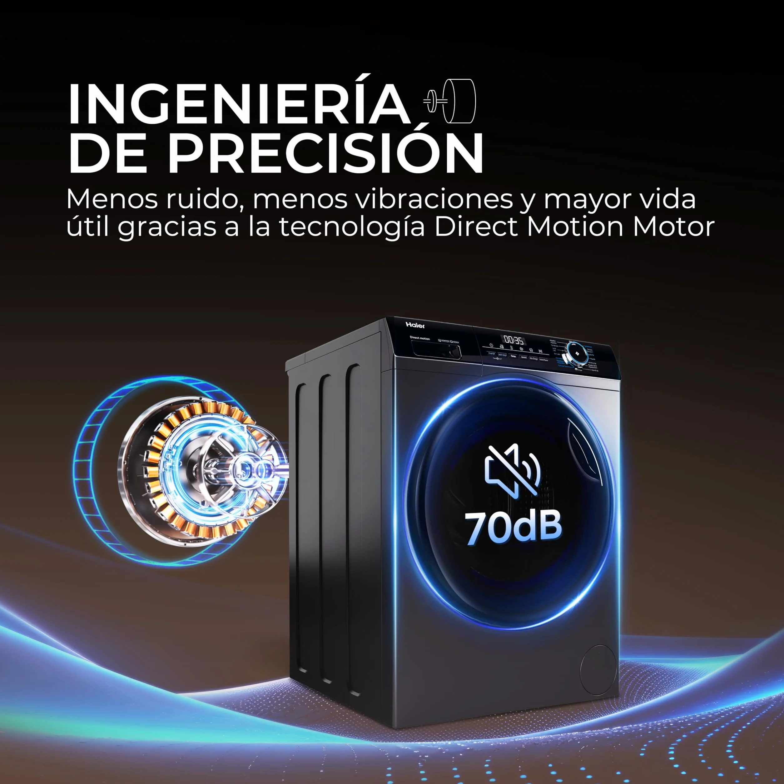 Haier I-Pro Series 3 HWD80B14939S8-IB Lavadora Secadora 8KG 5KG 1400 RPM 60CM Antracita
