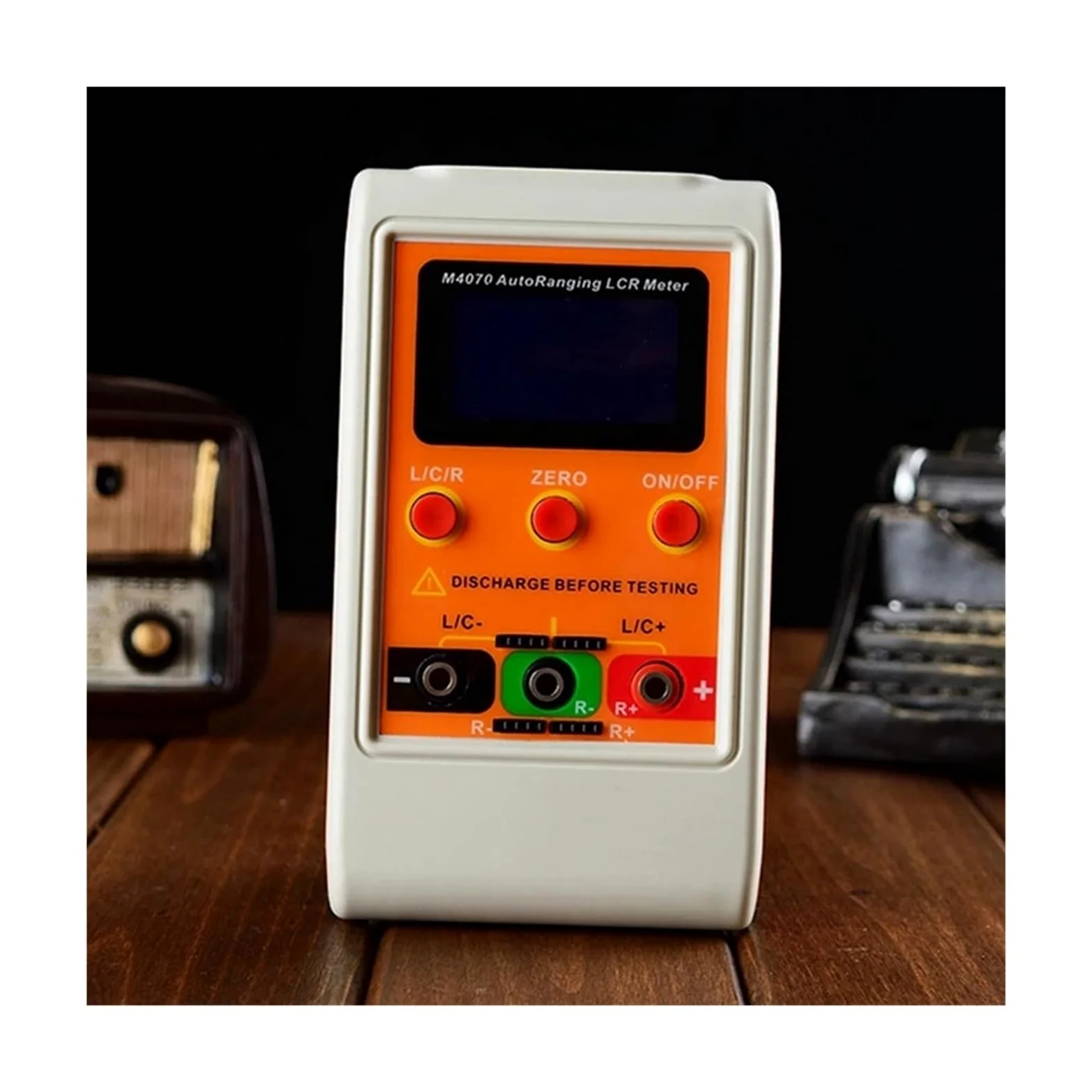 Medidor de Puente LCR de Rango automático, medidor de inductancia de capacitancia Digital Recargable LCD, Rango 100h 100MF 20MR