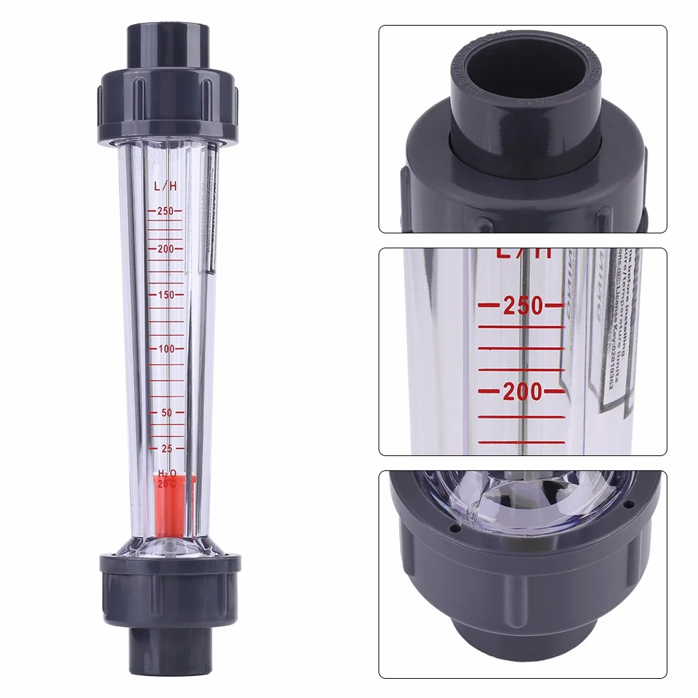 Tubo de plástico Medidor de Flujo de Agua 25-250L/H
