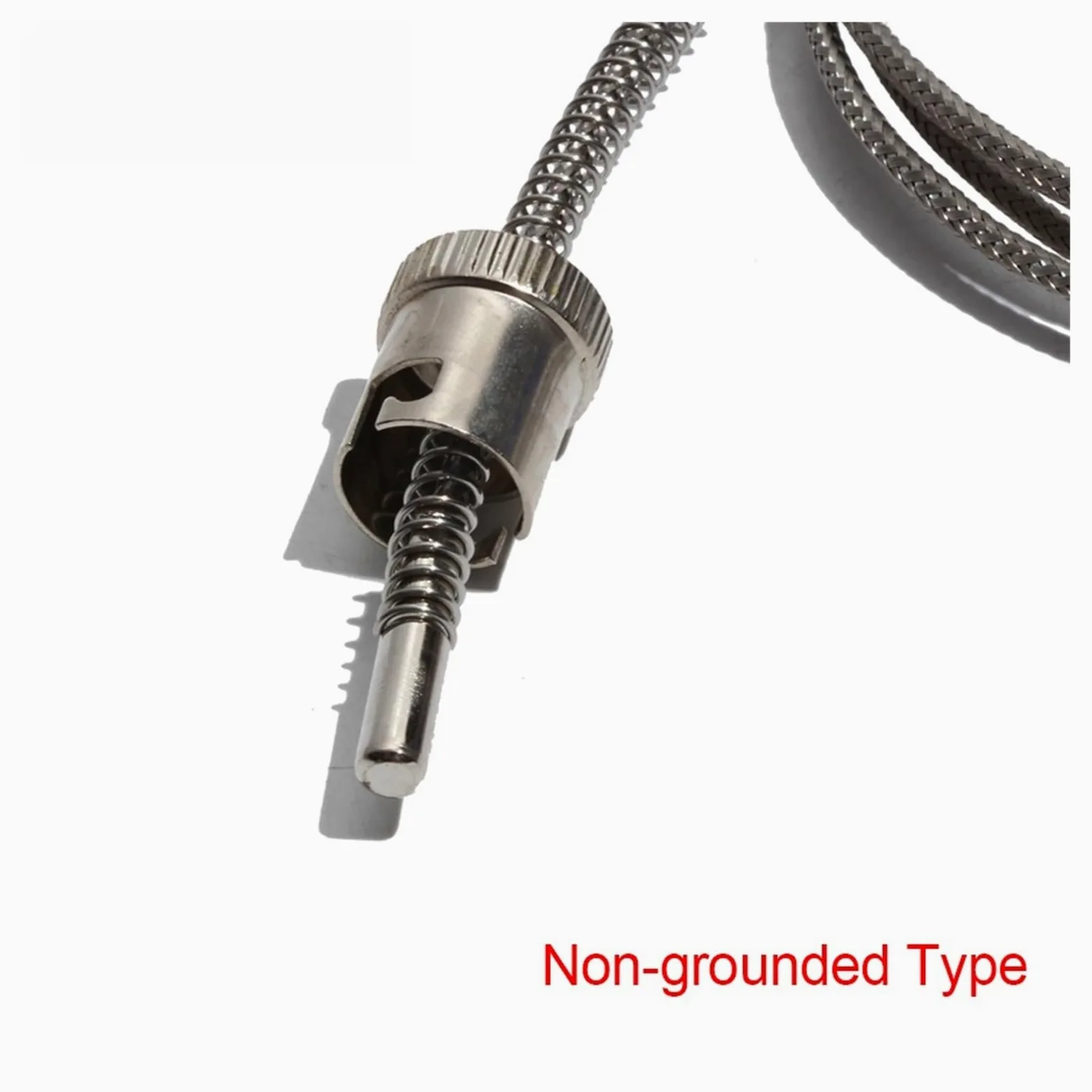 Resorte de compresión ajustable con clip PT100 con cabeza roscada fija, cable blindado de metal de 3/4/5 m(Lead L 5m)