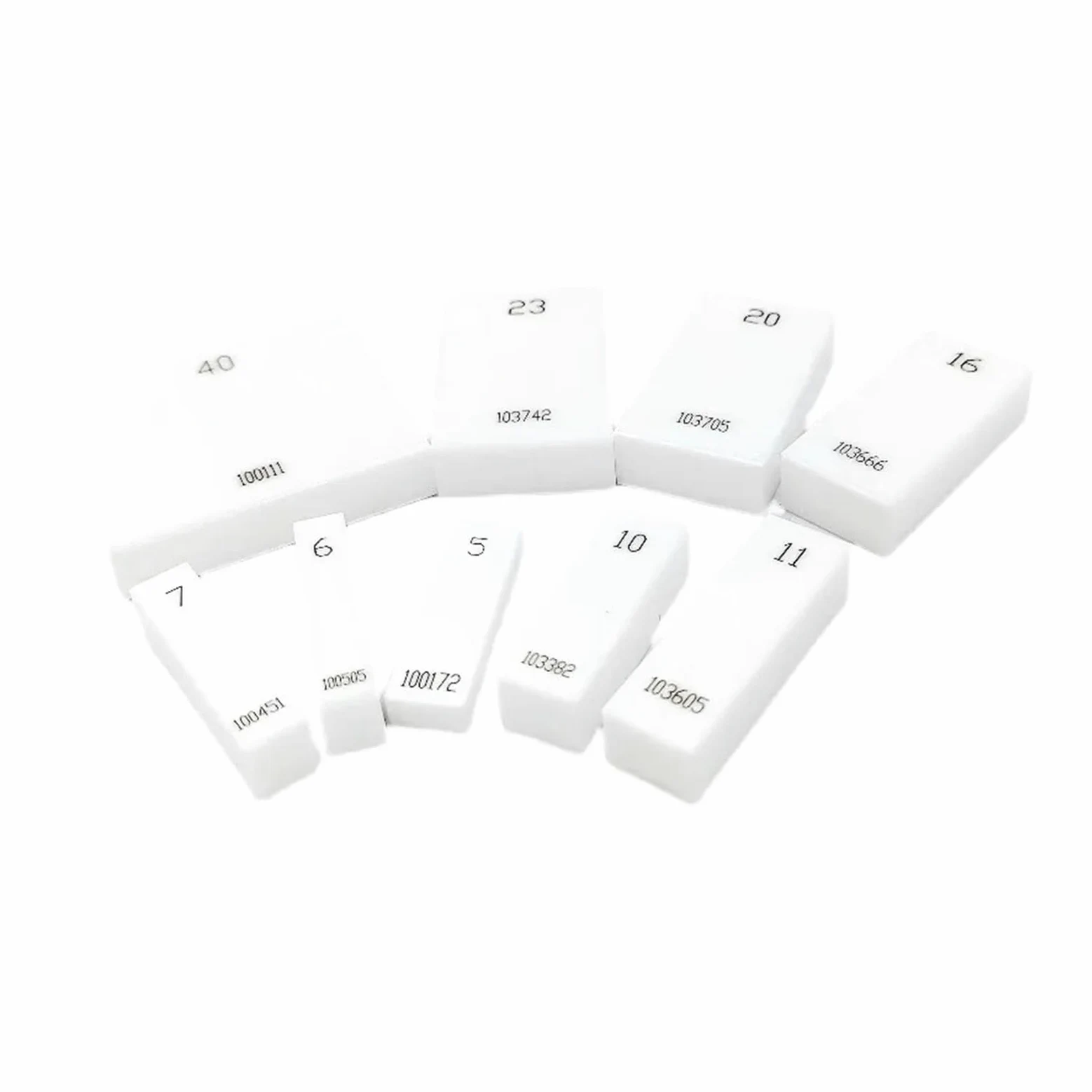 Bloque indicador de cerámica de precisión, 0,5 MM-100MM, for calibrador y micrómetro, herramientas de medición y calibración, 1 ud. Medición precisa(100mm)