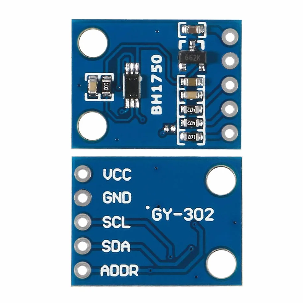YUNIQUE GREEN-CLEAN-POWER - GY-302 BH1750 Sensor de Luminosidad | Alta Sensibilidad 65535 lx | Compatible con Arduino y Raspberry Pi | Integración Fácil I2C | Para Automatización y Robótica, Azul