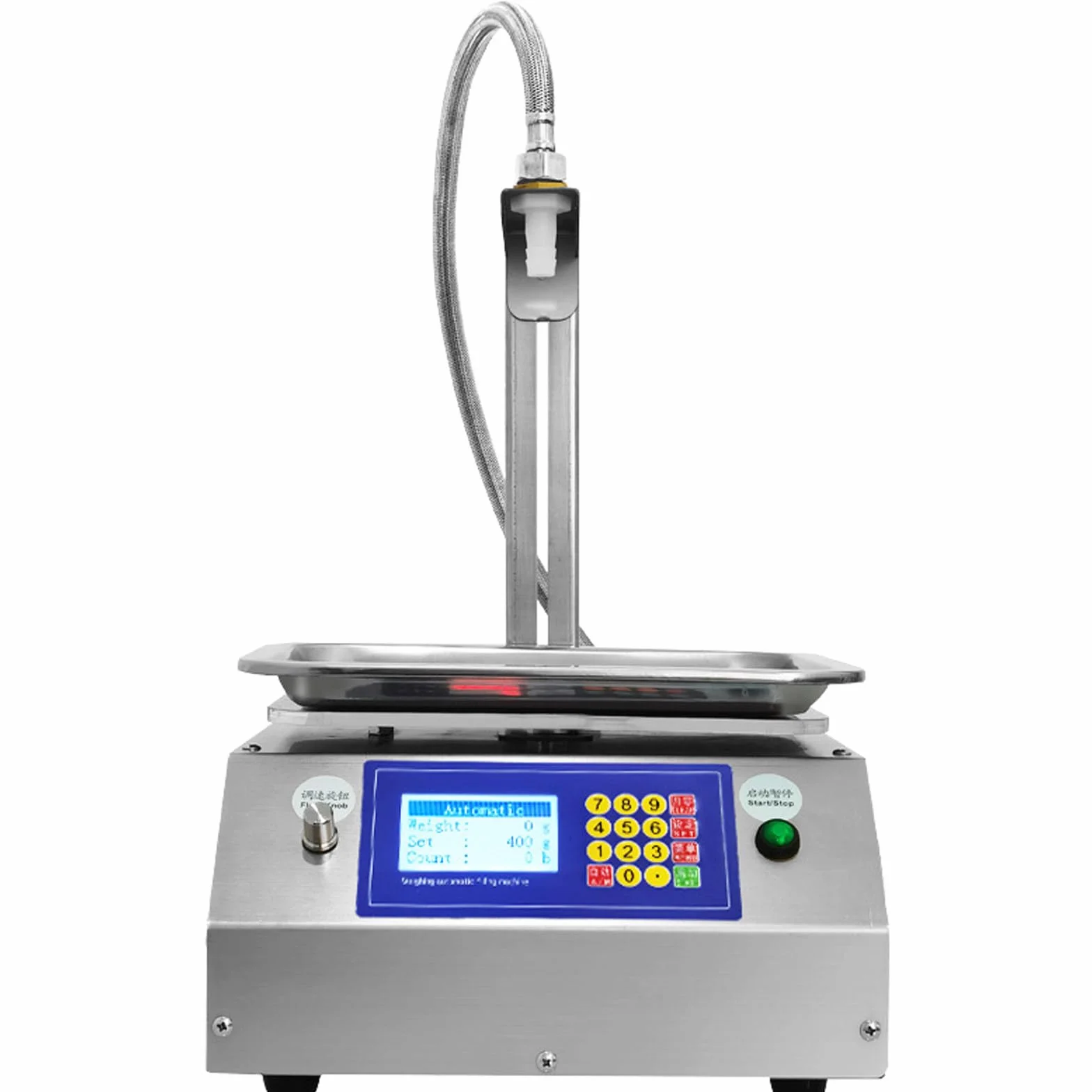 Máquina Automática de Llenado de Líquido, Llenadora de Botellas Bomba Diafragma de Control Digital Máquina de Llenado Automática para Leche, Agua, Vino, Bebidas