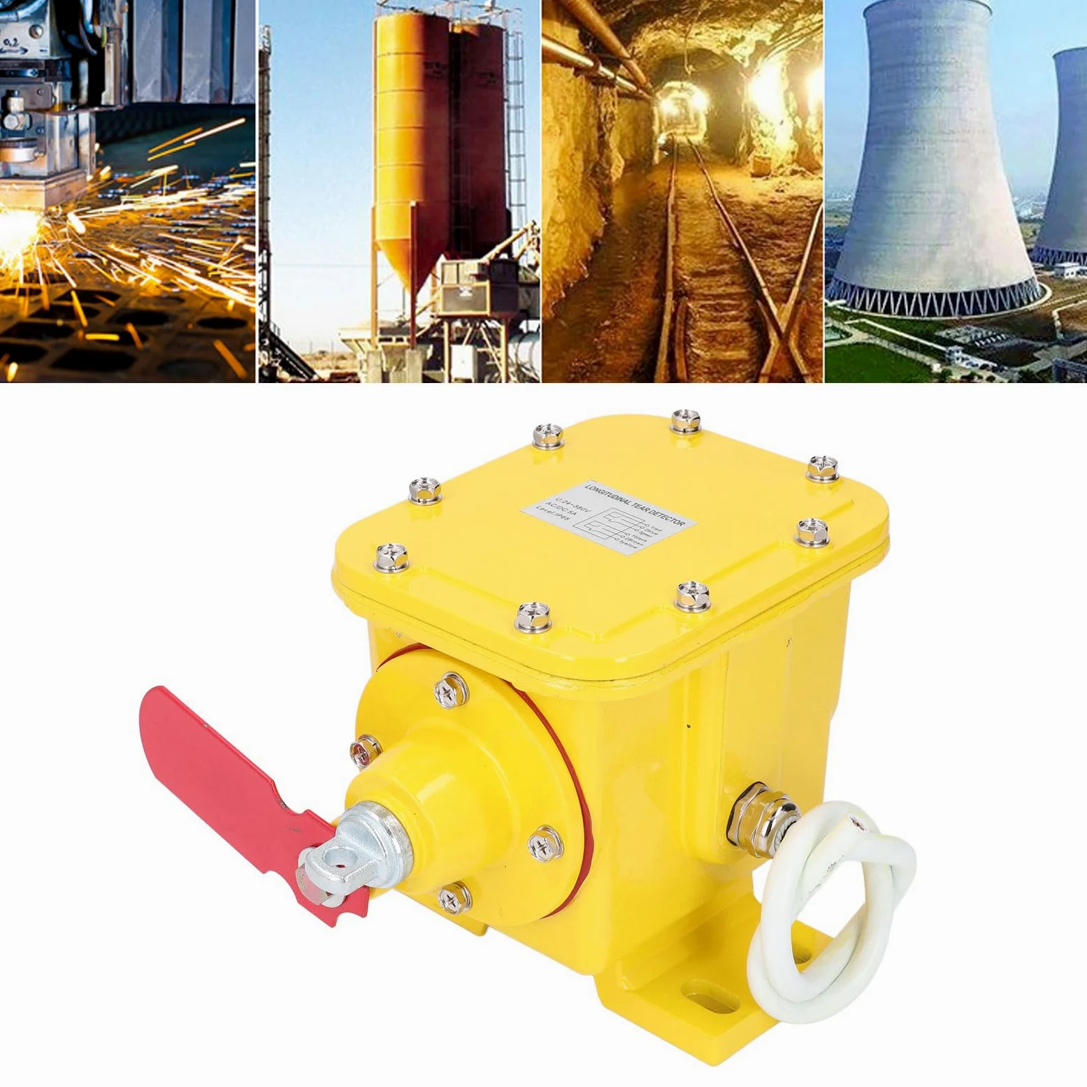 Cinta Transportadora de Aleación de Aluminio, Interruptor de Parada de Emergencia de Seguridad, Dispositivo de Sensor de Protección, Reinicio Manual para Uso Industrial