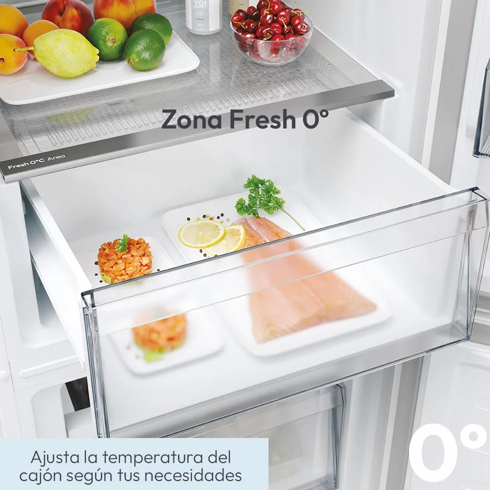 Candy Fresco 300 CNCQ2T618EW Frigorífico Combi 355L Total No Frost Circle+ 60x185cm Blanco