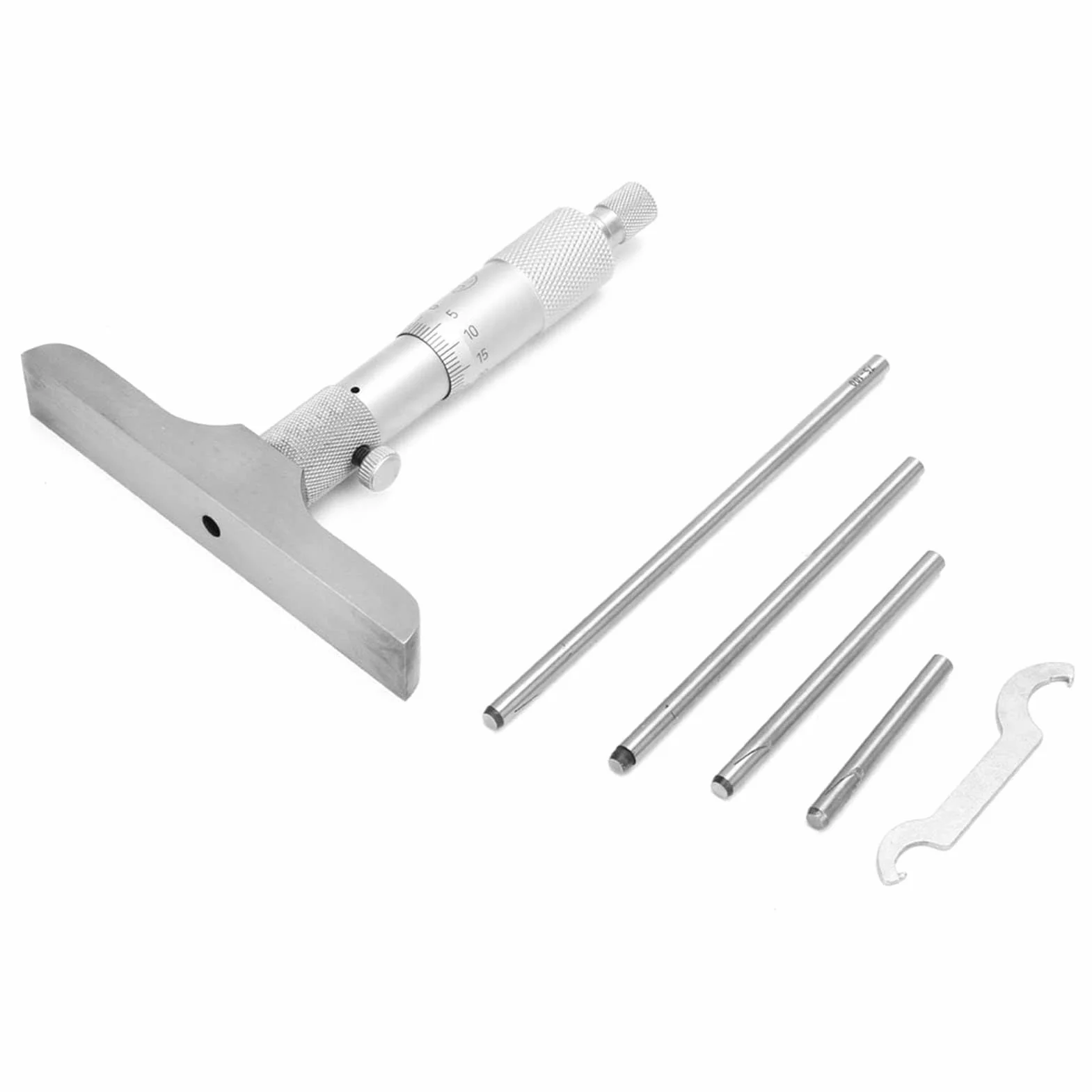 Micrómetro De Profundidad 0.01 Mm 0-100mm 5 Piezas Medidor De Profundidad Bielas