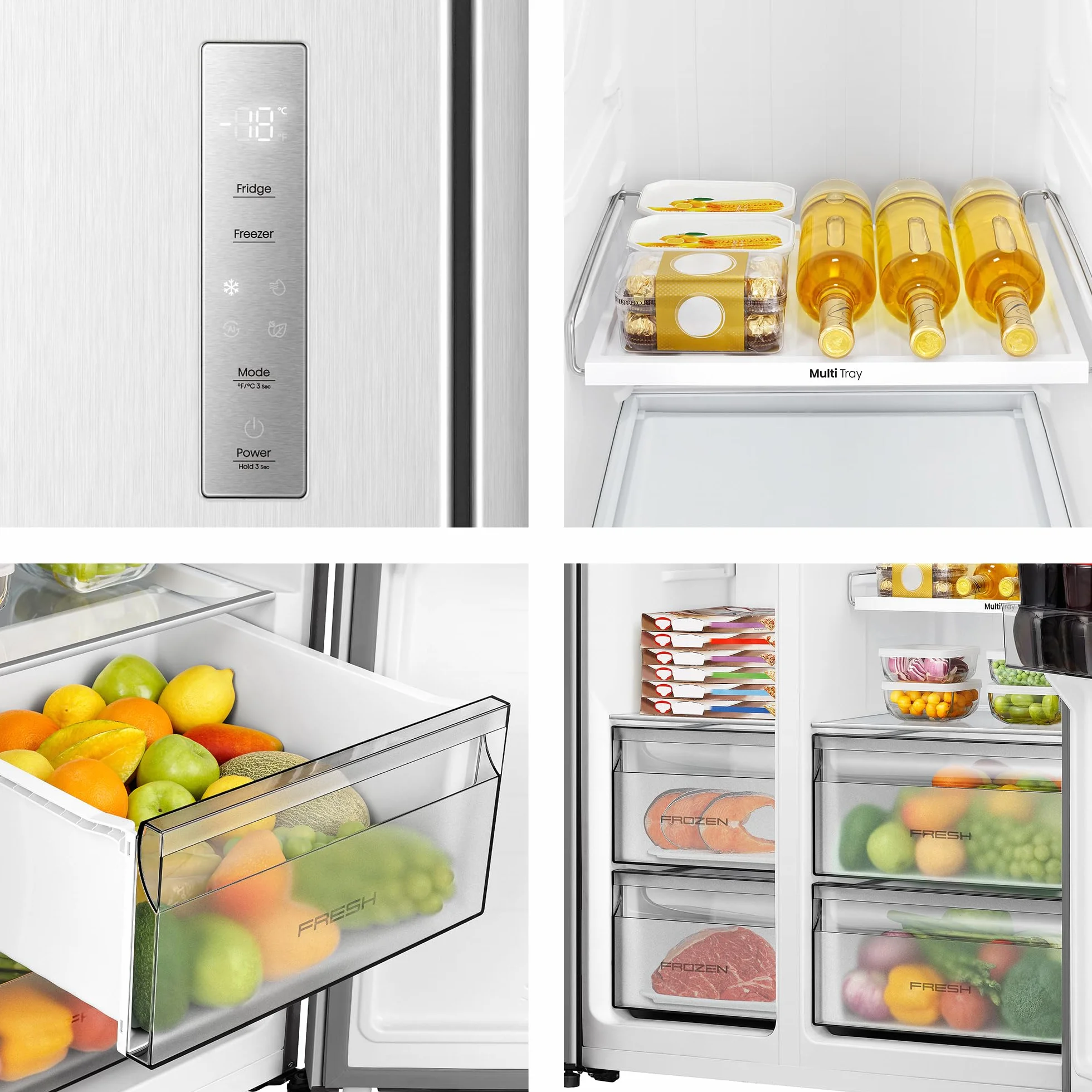 Hisense Frigorífico Americano Total No Frost 544L 179cm Inox